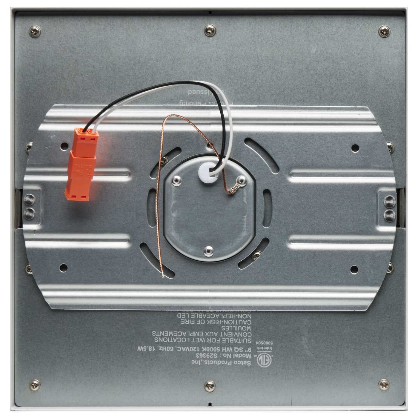 18.5W/LED/9"FLUSH/50K/SQ/WH - S29363