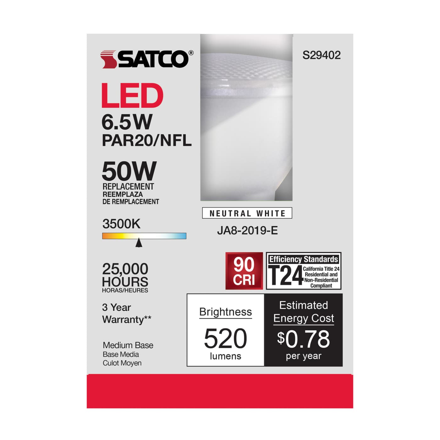 6.5PAR20/LED/25'/935/120V - S29402