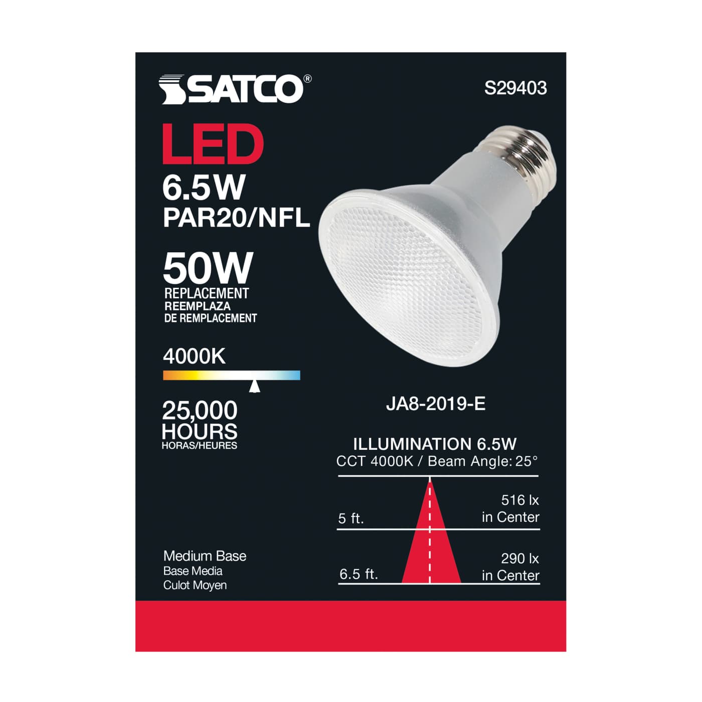 6.5PAR20/LED/25'/940/120V - S29403