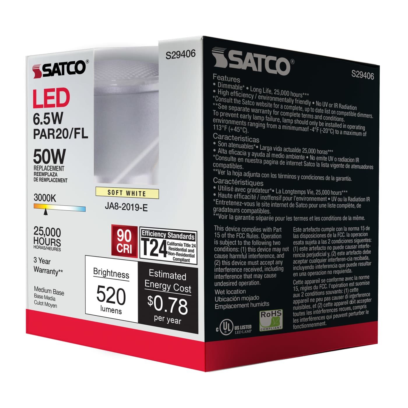 6.5PAR20/LED/40'/930/120V - S29406