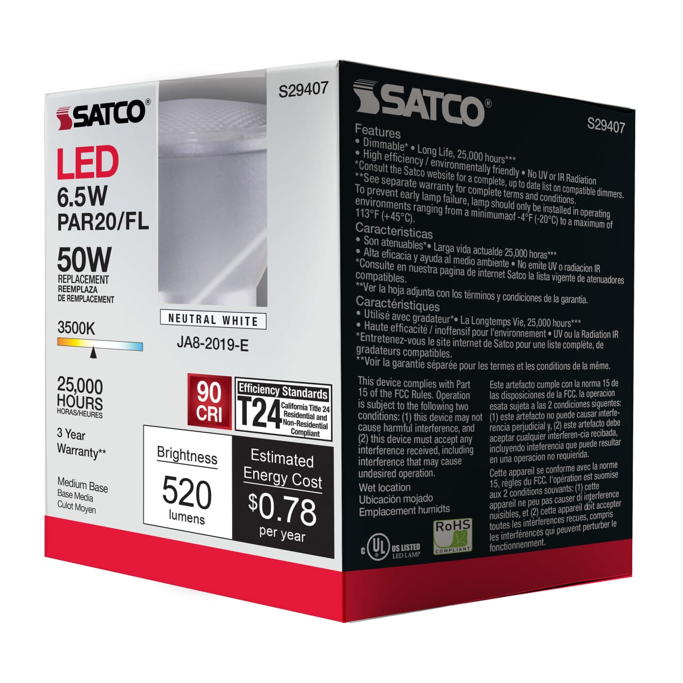 6.5PAR20/LED/40'/935/120V - S29407