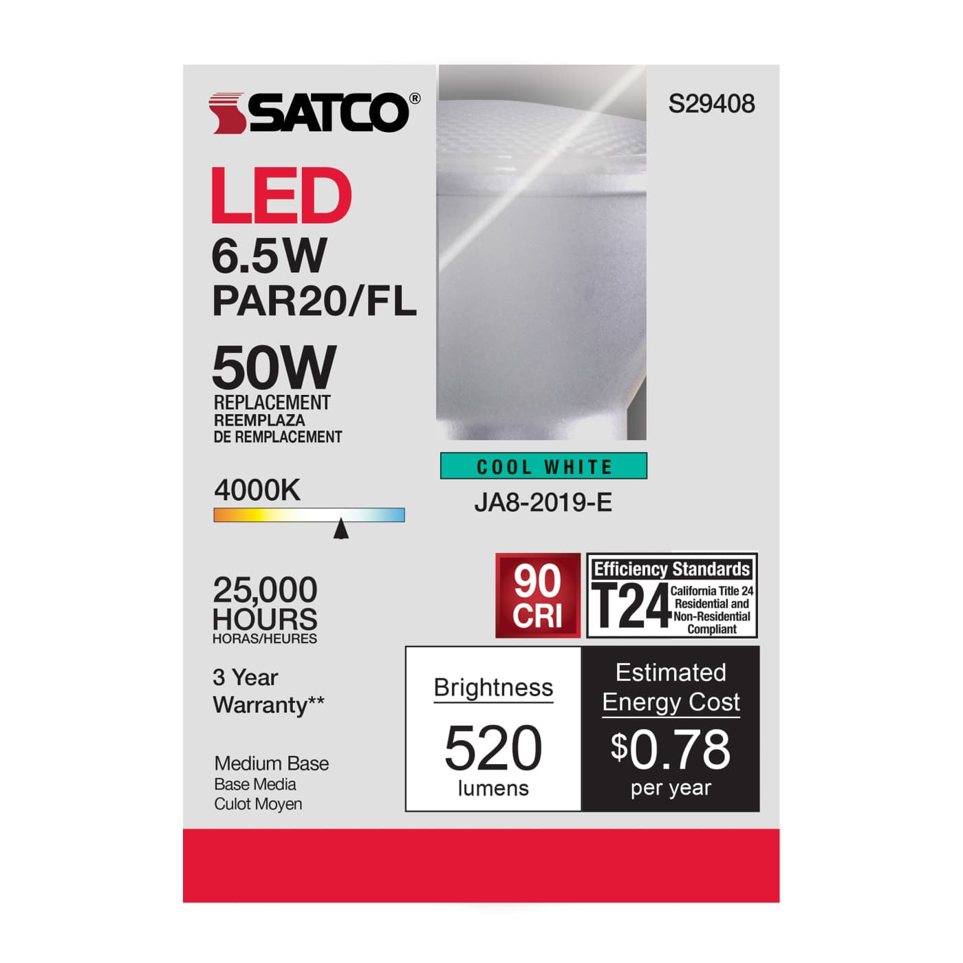 6.5PAR20/LED/40'/940/120V - S29408