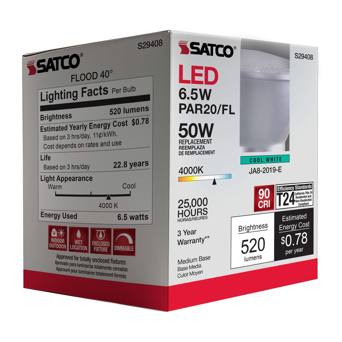 6.5PAR20/LED/40'/940/120V - S29408