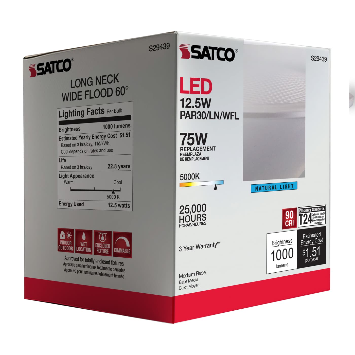 12.5PAR30/LN/LED/60'/927/120V - S29435