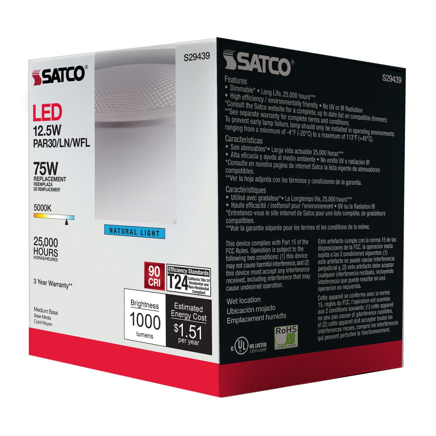 12.5PAR30/LN/LED/60'/927/120V - S29435