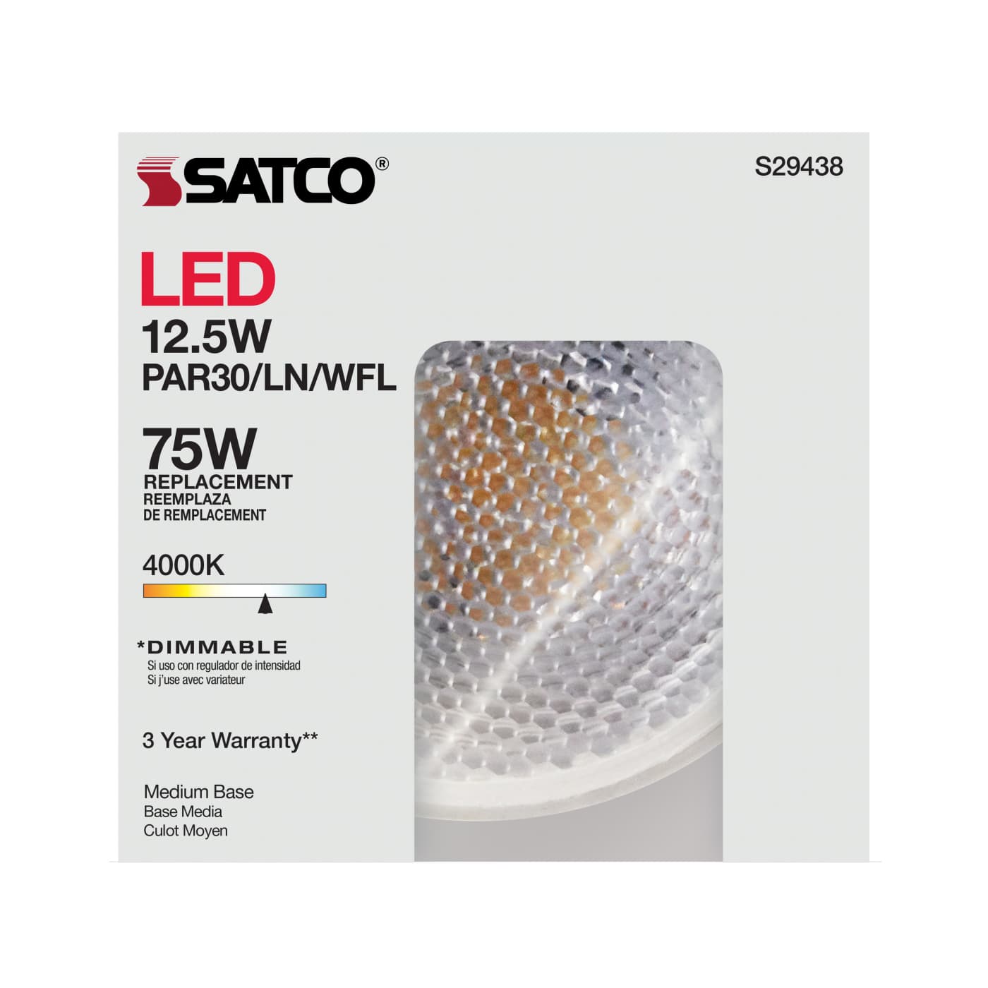 12.5PAR30/LN/LED/60'/940/120V - S29438