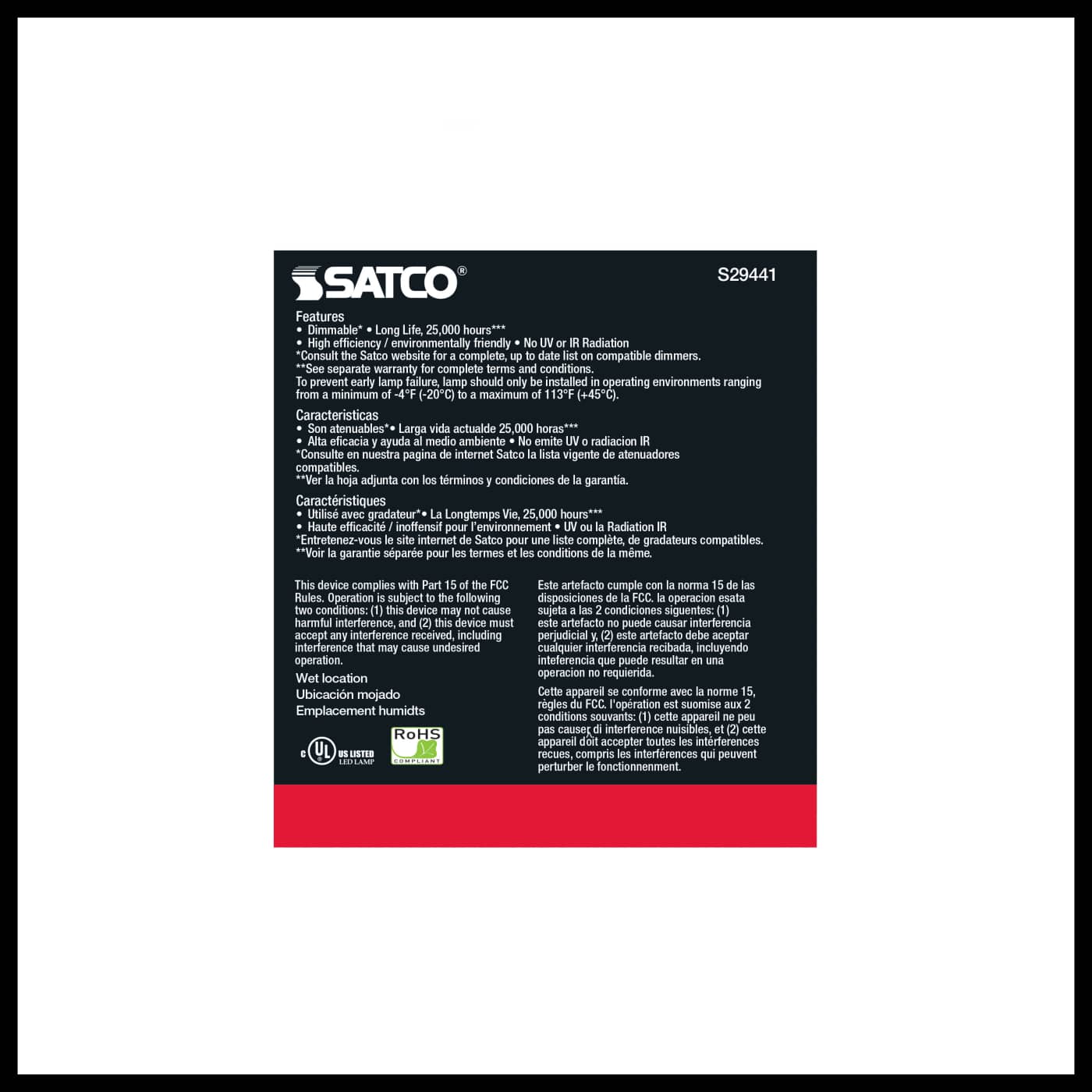 15PAR38/LED/25'/930/120V - S29441