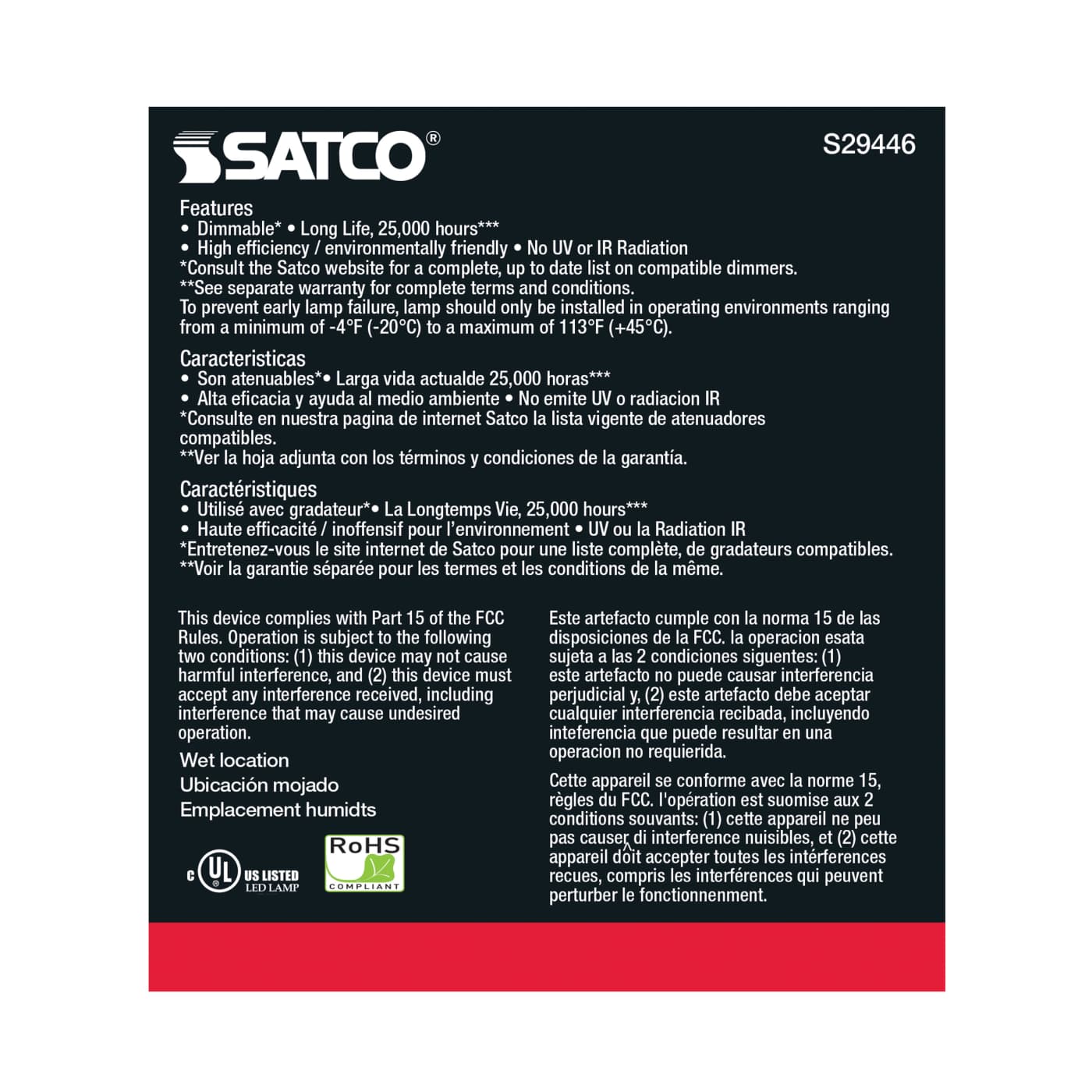 15PAR38/LED/40'/930/120V - S29446