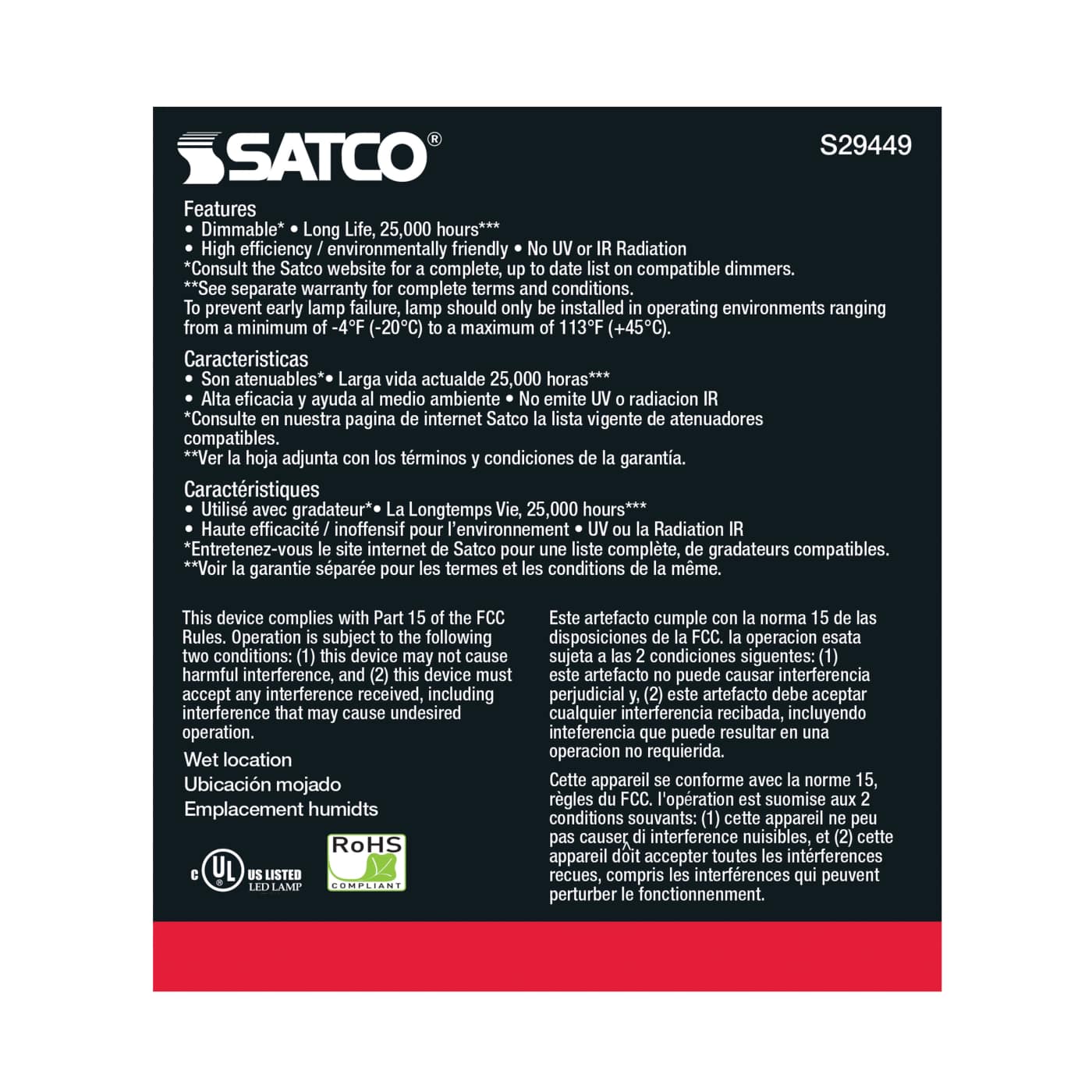 15PAR38/LED/40'/950/120V - S29449