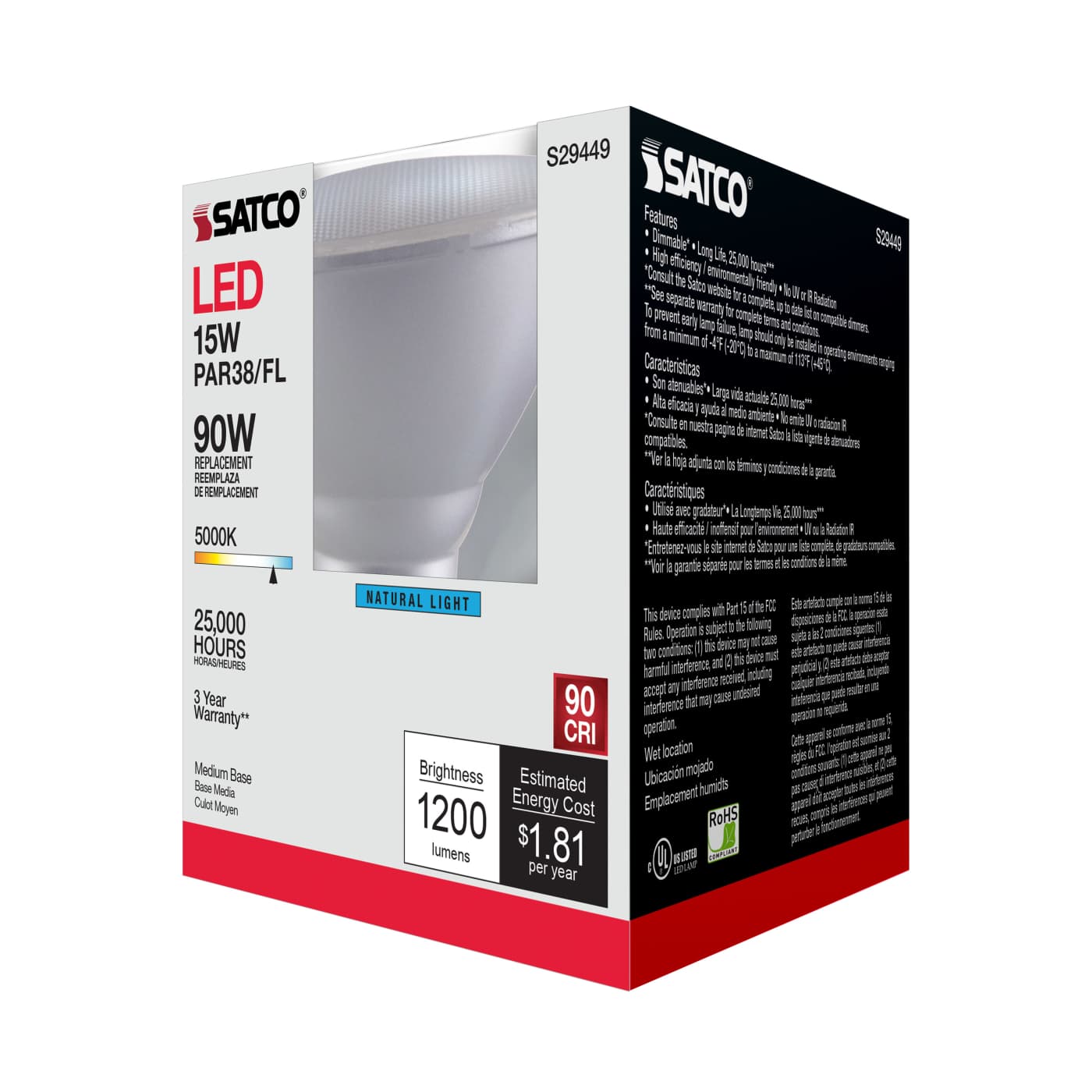 15PAR38/LED/40'/950/120V - S29449