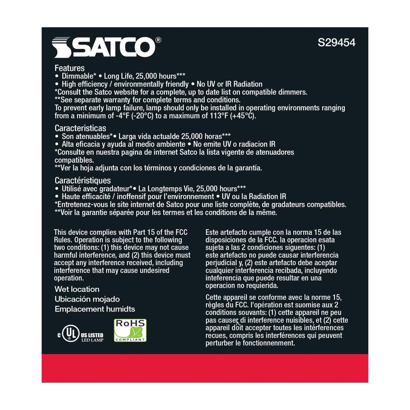 15PAR38/LED/60'/950/120V - S29454