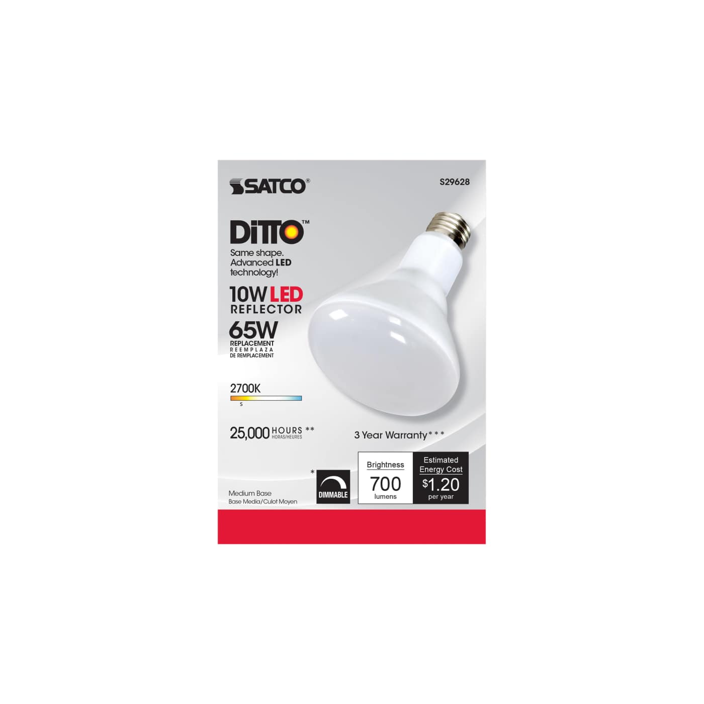 10BR30/LED/2700K/700L/120V/D - S29628