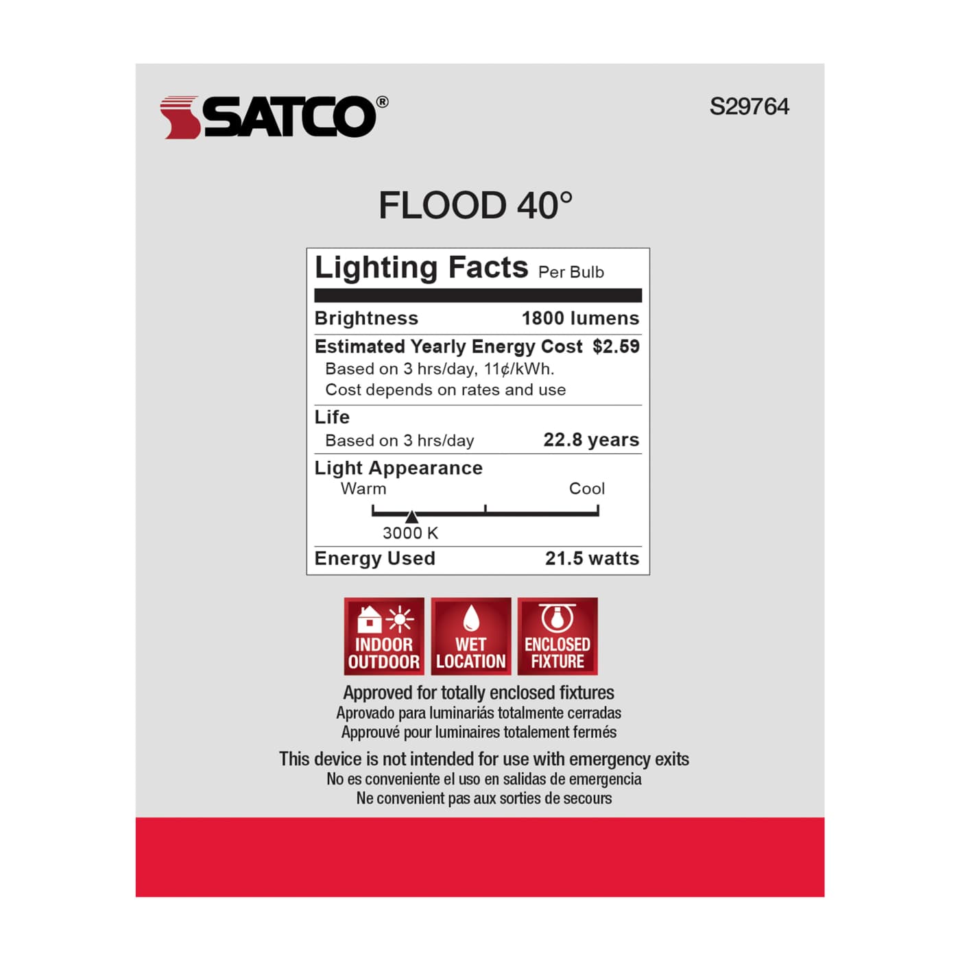 21.5PAR30LN/LED/930/HL/120-277 - S29764