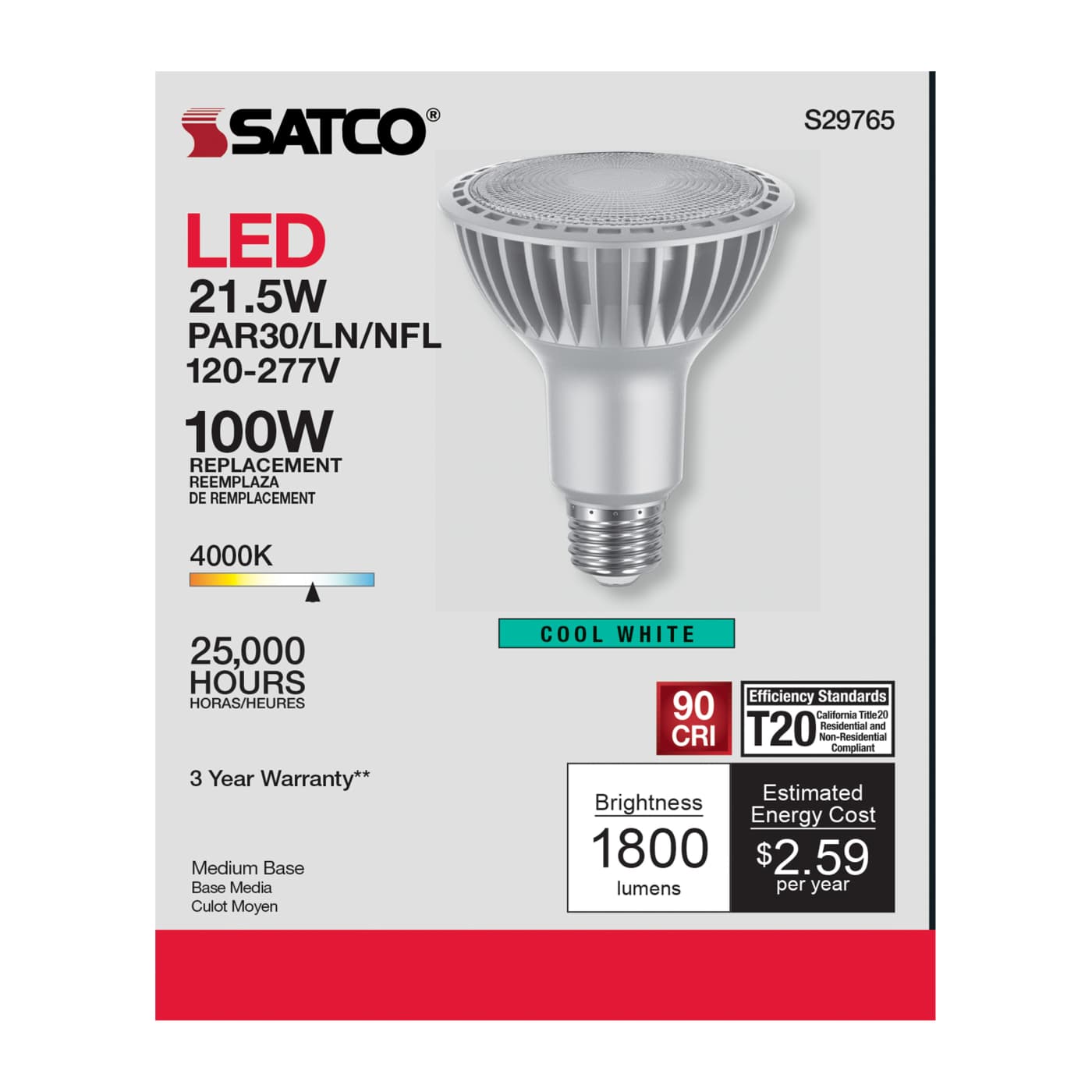 21.5PAR30LN/LED/940/HL/120-277 - S29765