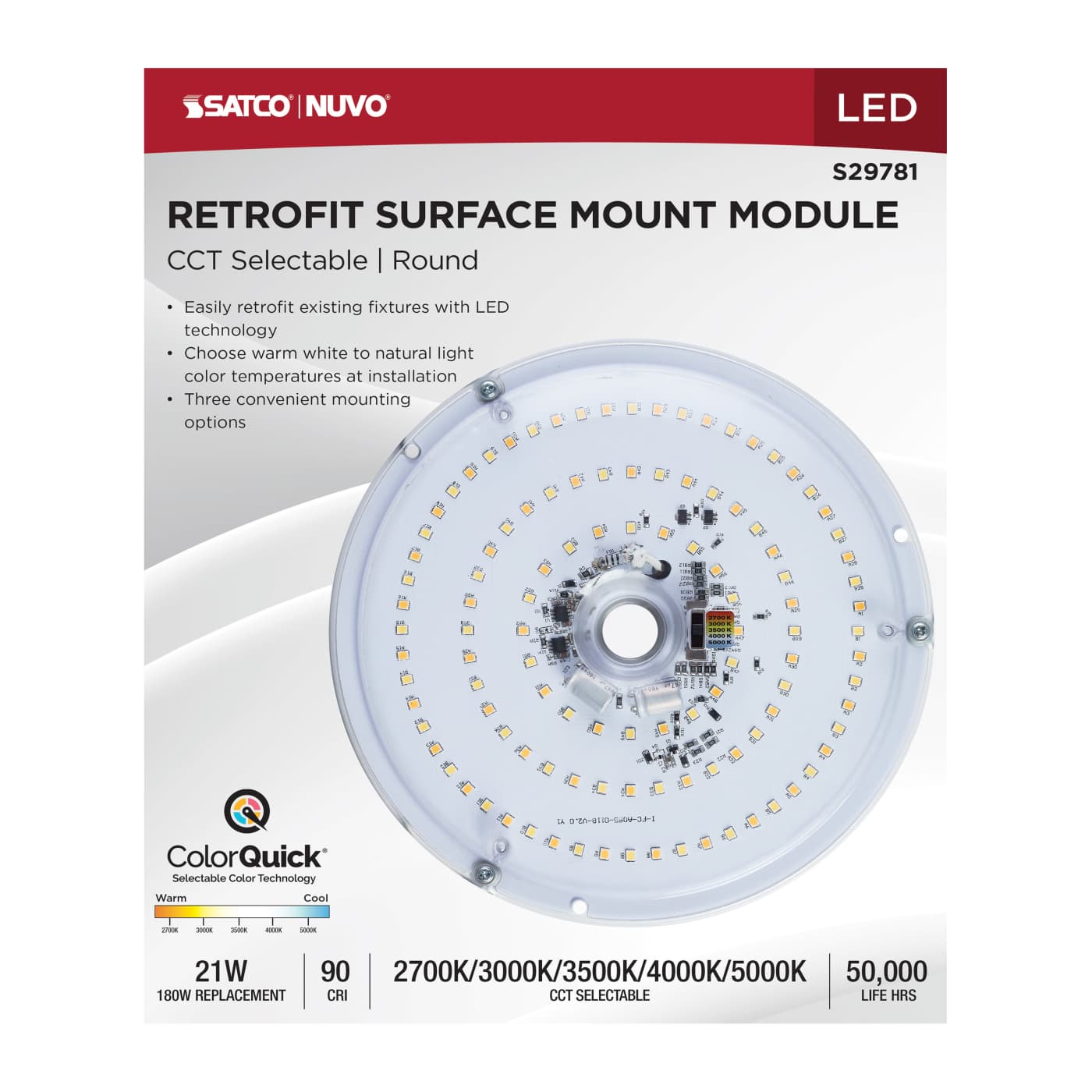 21W 5CCT CIRCULAR LED RETROFIT - S29781