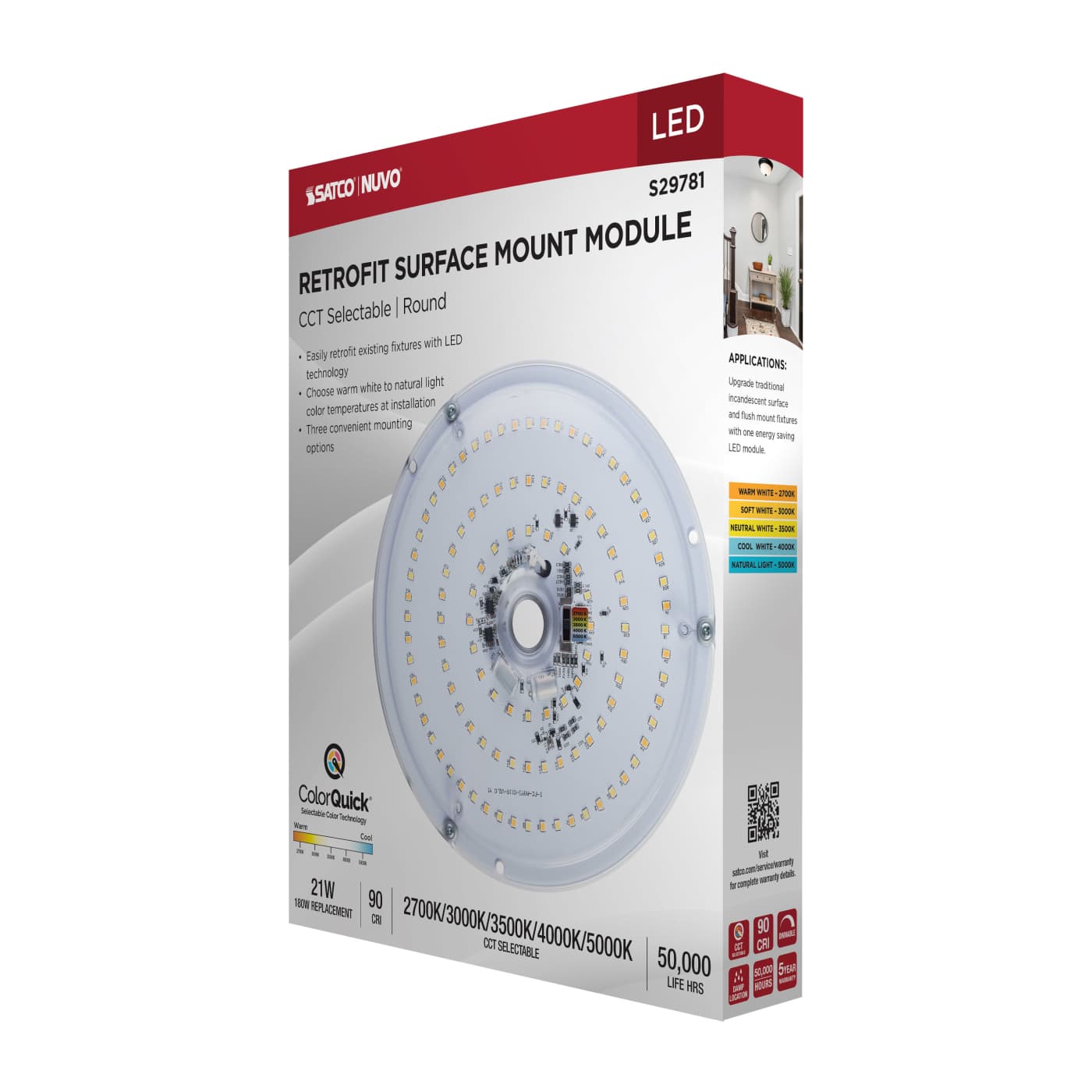 21W 5CCT CIRCULAR LED RETROFIT - S29781