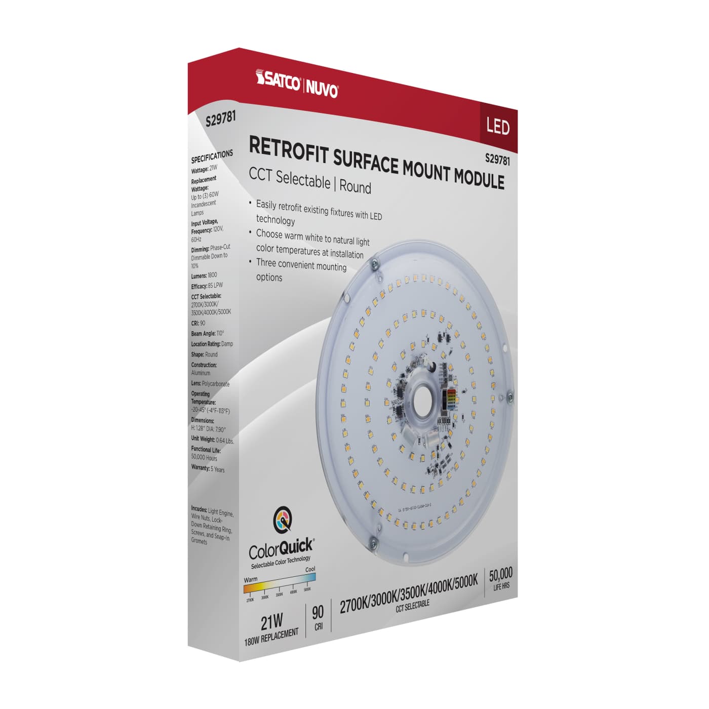 21W 5CCT CIRCULAR LED RETROFIT - S29781