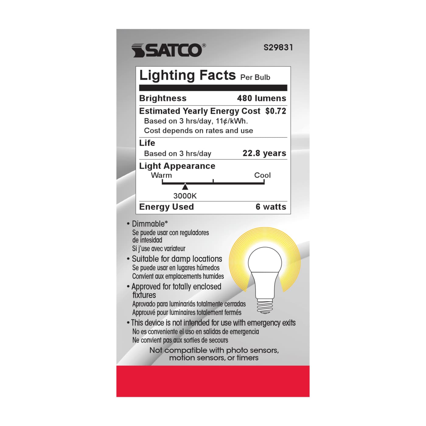 6A19/OMNI/220/LED/30K - S29831