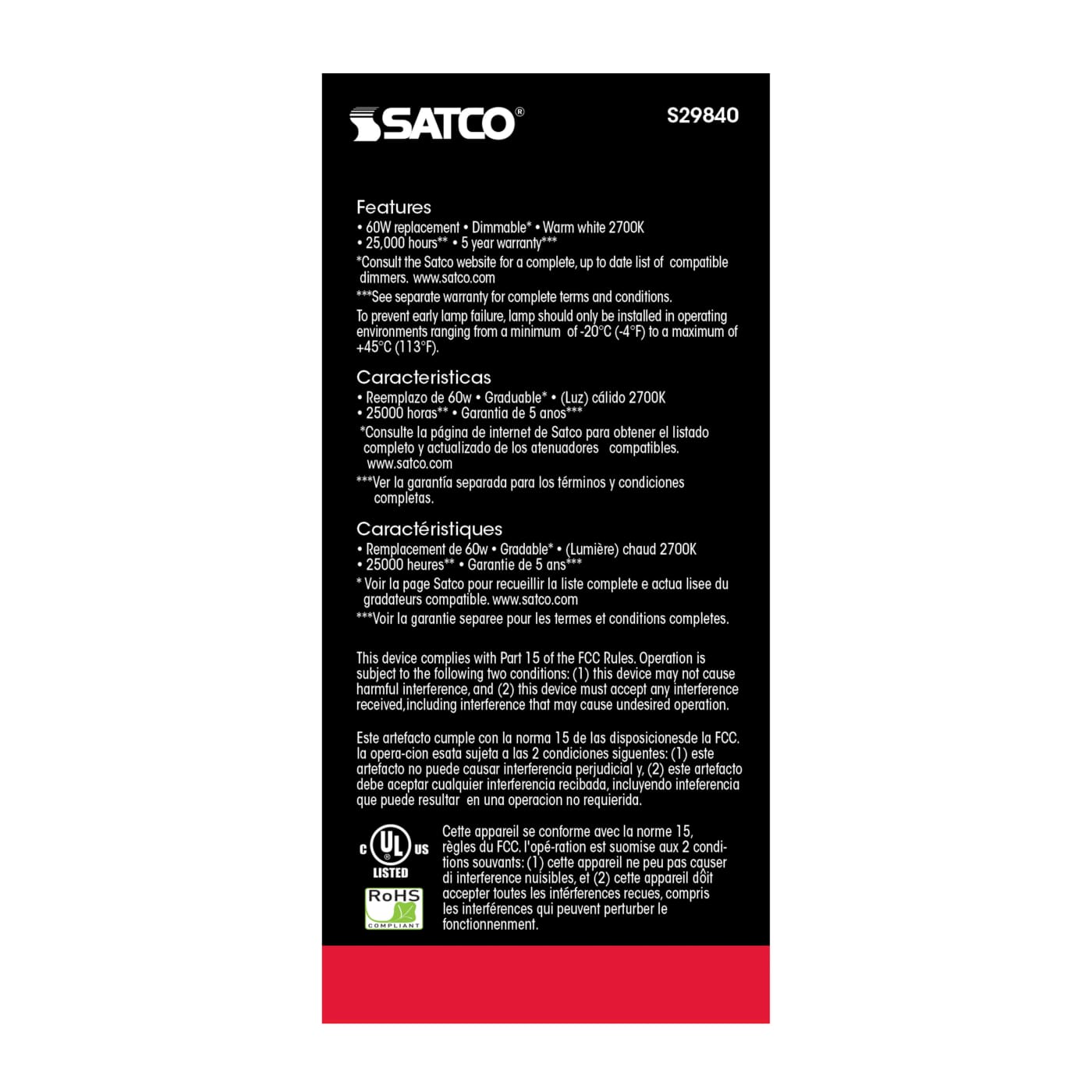 9.8A19/OMNI/220/LED/27K/GU24 - S29840