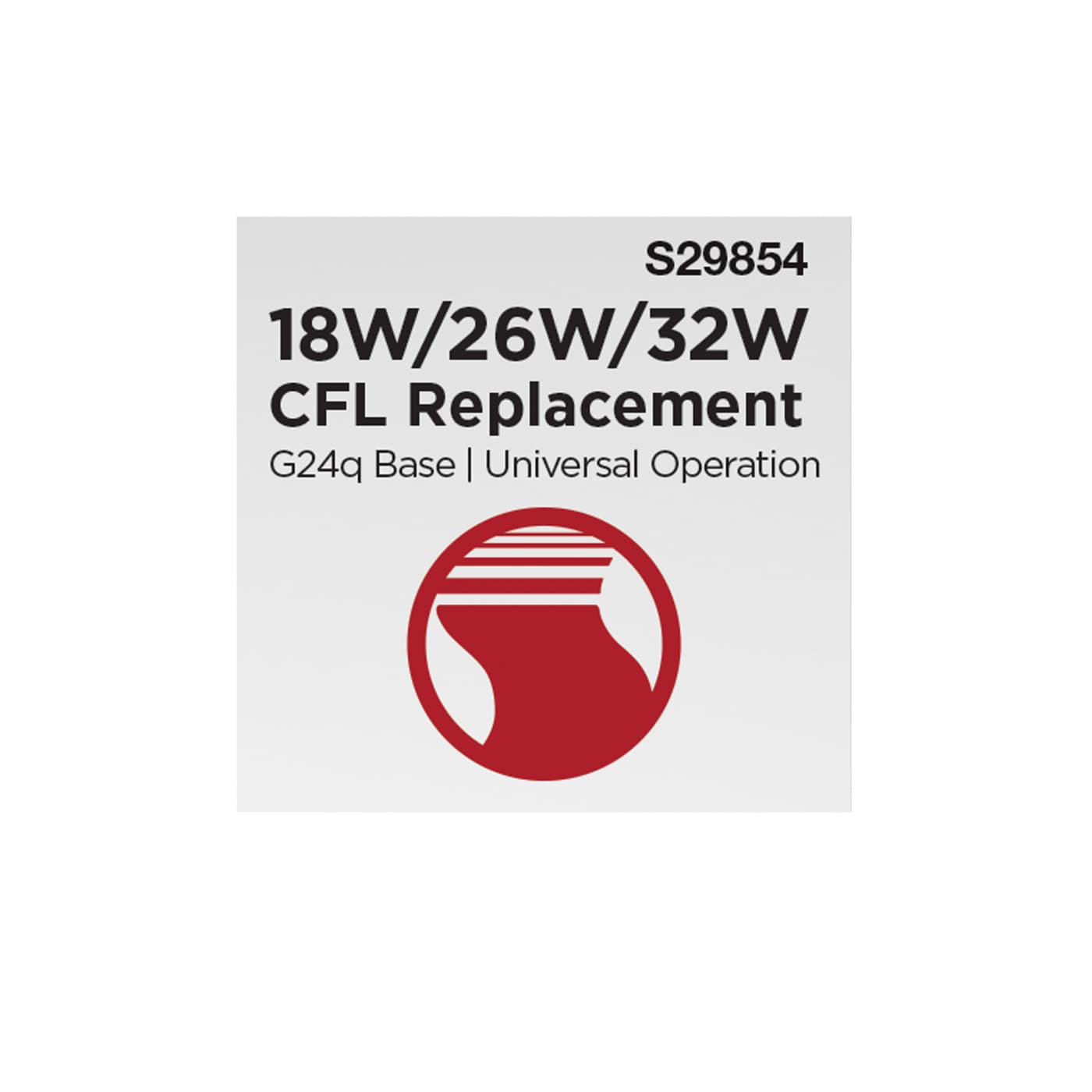 9.5W/LED/CFL/3CCT/DUAL/4P - S29854