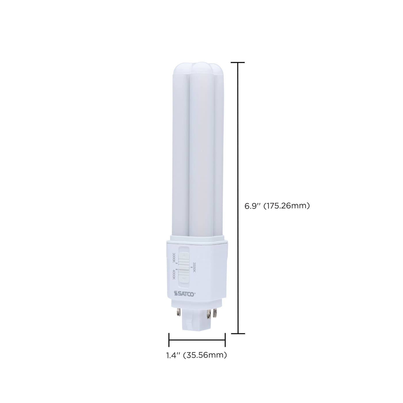 9.5W/LED/CFL/3CCT/DUAL/4P - S29854