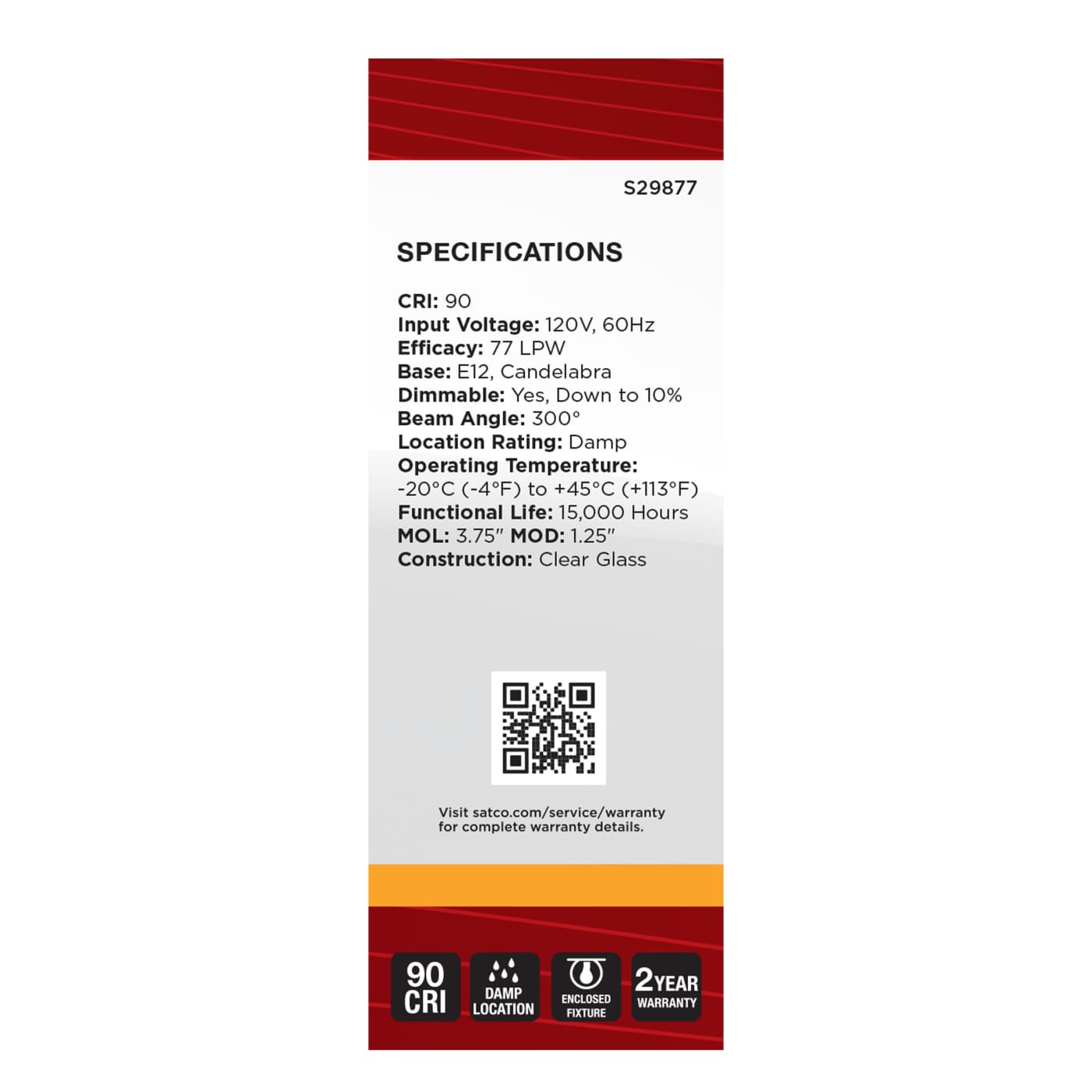 4.5B11/LED/927/CL/120/E12 - S29877