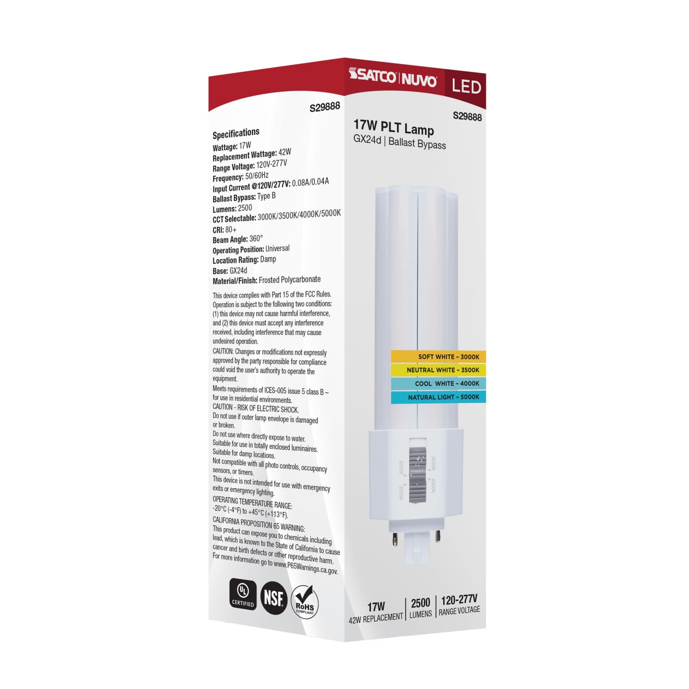 17WPLTL/8CCT4/GX24D/OB/U - S29888
