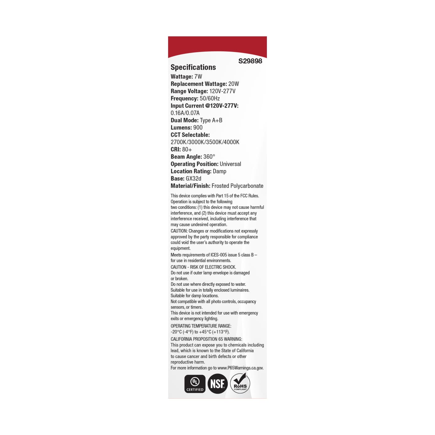 7WPLCL/8CCT4/GX32D/OAB/U - S29898