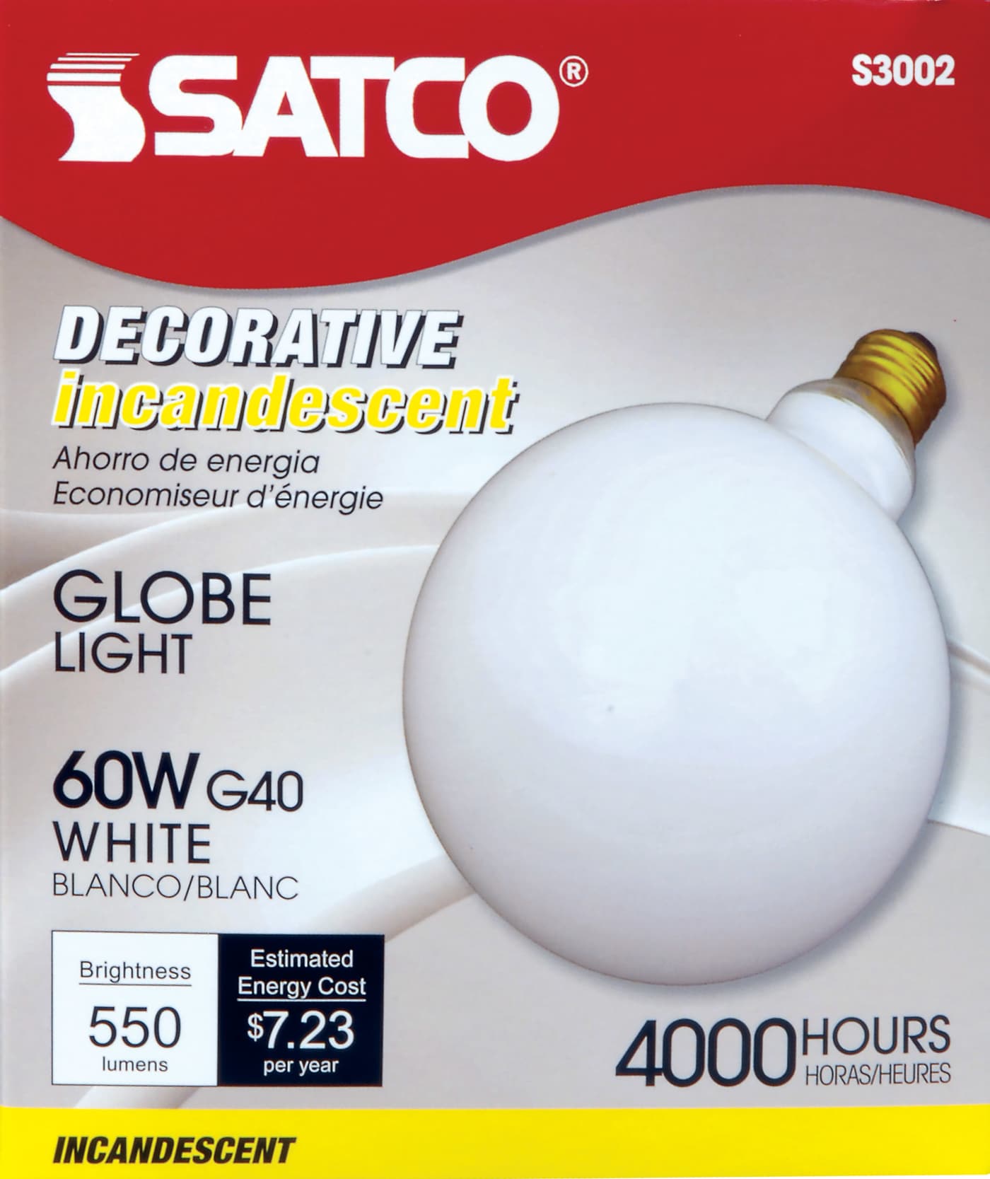 60W G-40 WHITE - S3002