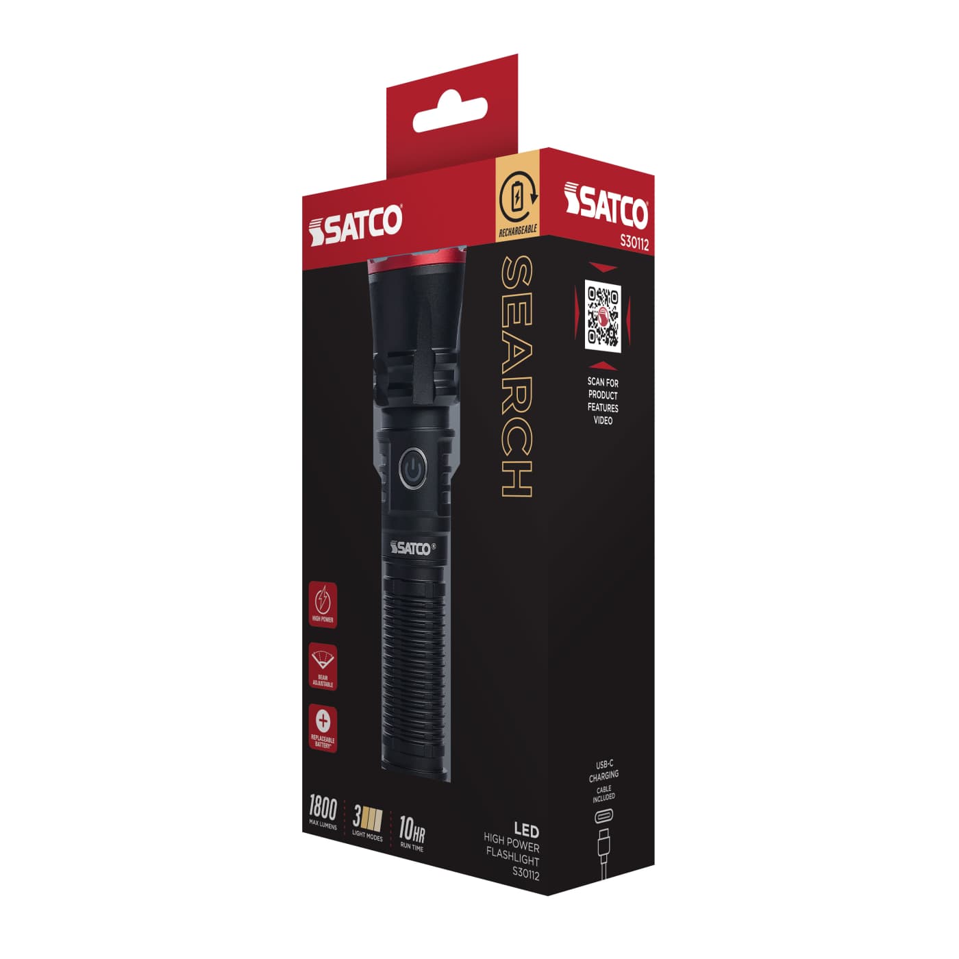 LED HIGH POWER FLASHLIGHT - S30112