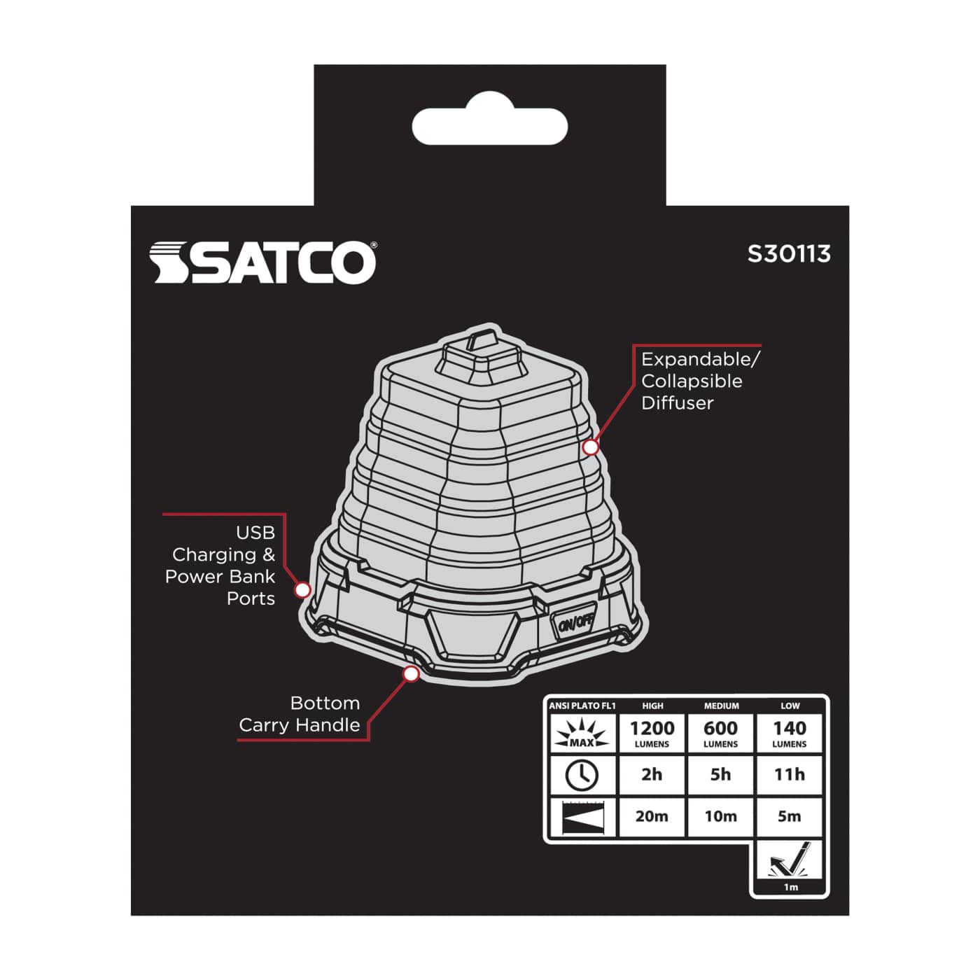LED COLLAPSIBLE LANTERN - S30113