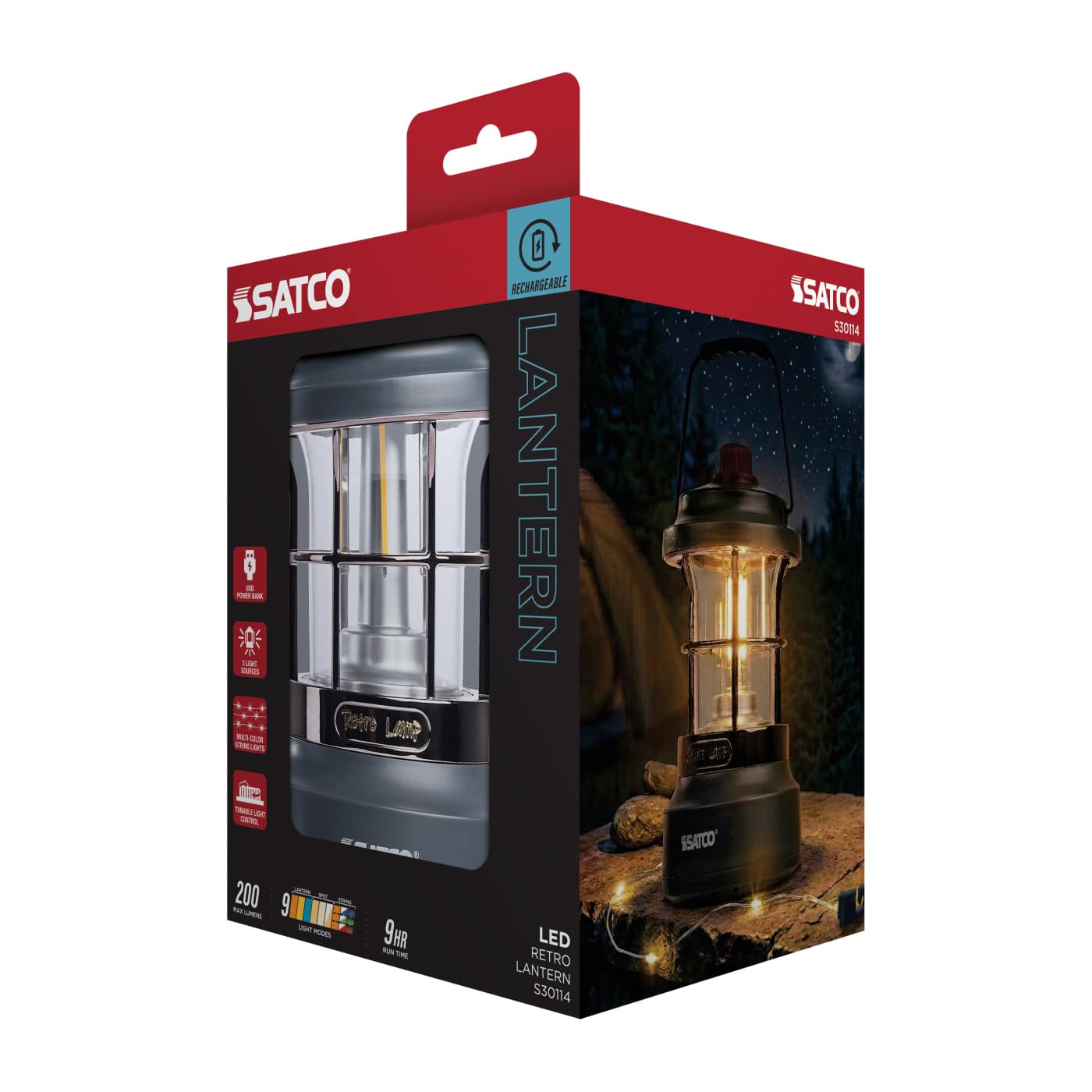 LED RETRO LANTERN - S30114