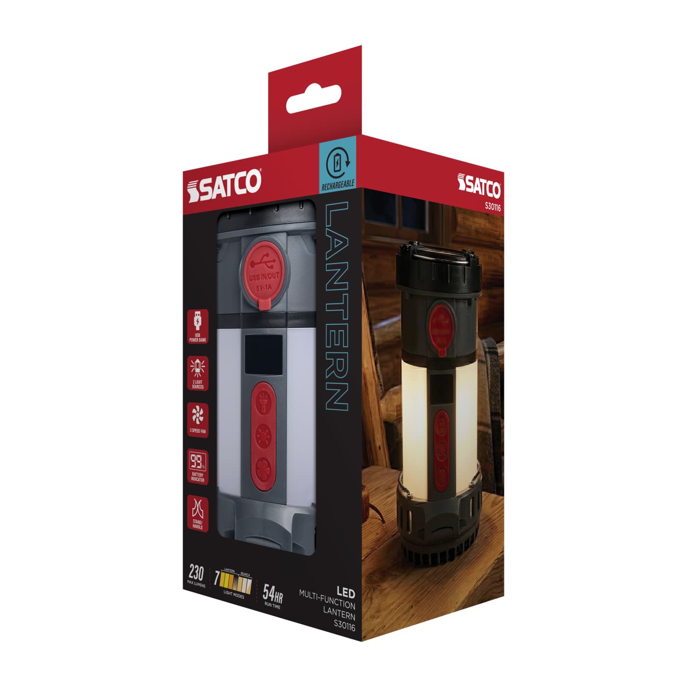 LED MULTI-FUNCTION LANTERN - S30116