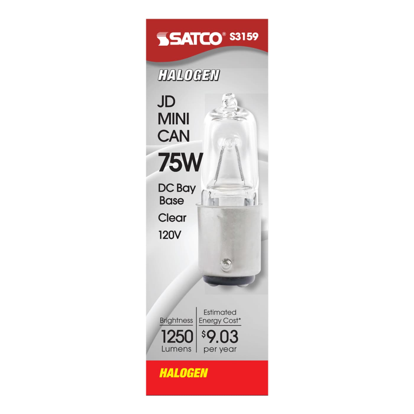 75W BAYONET BASE HALOGEN - S3159