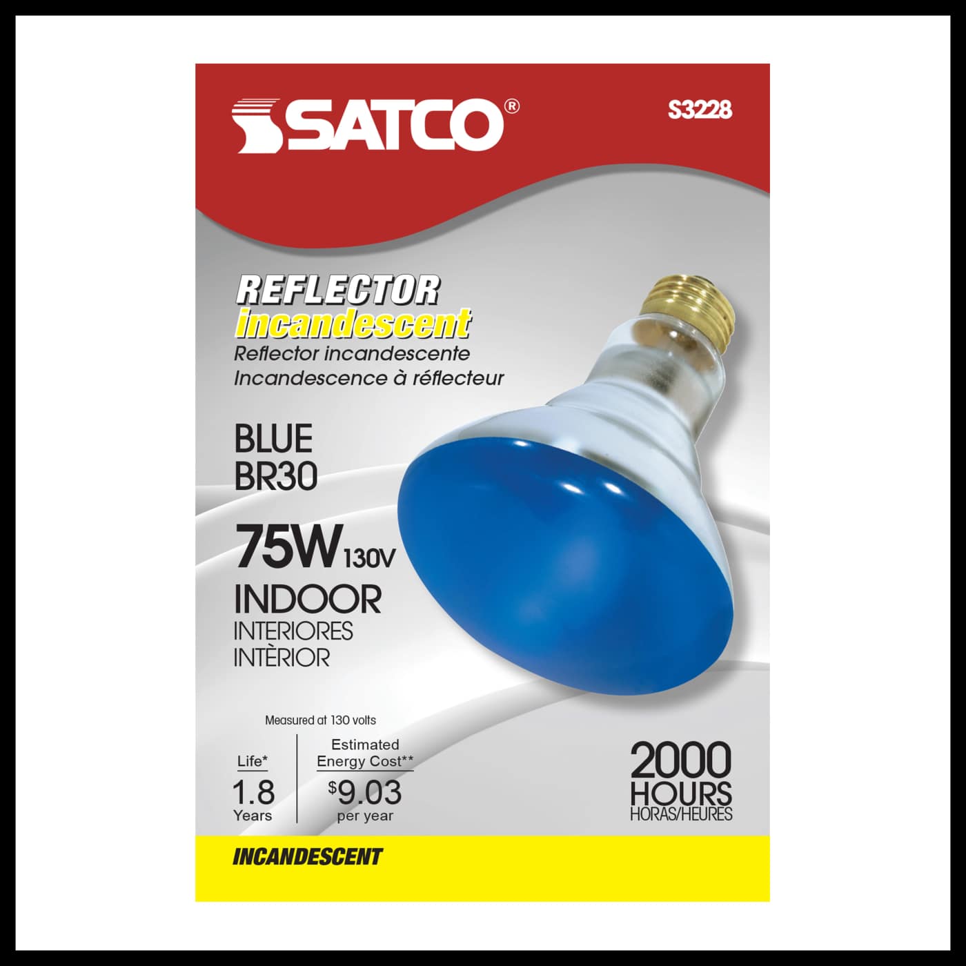 75W BR30 STD BLUE - S3228