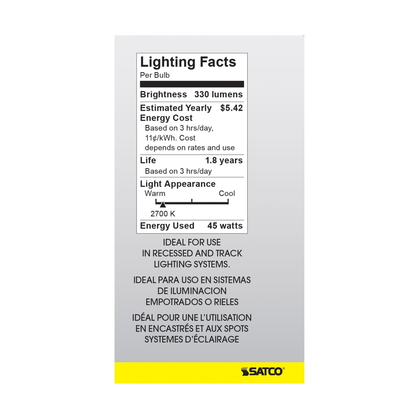 45R20 REFLECTOR STD BASE - S3229