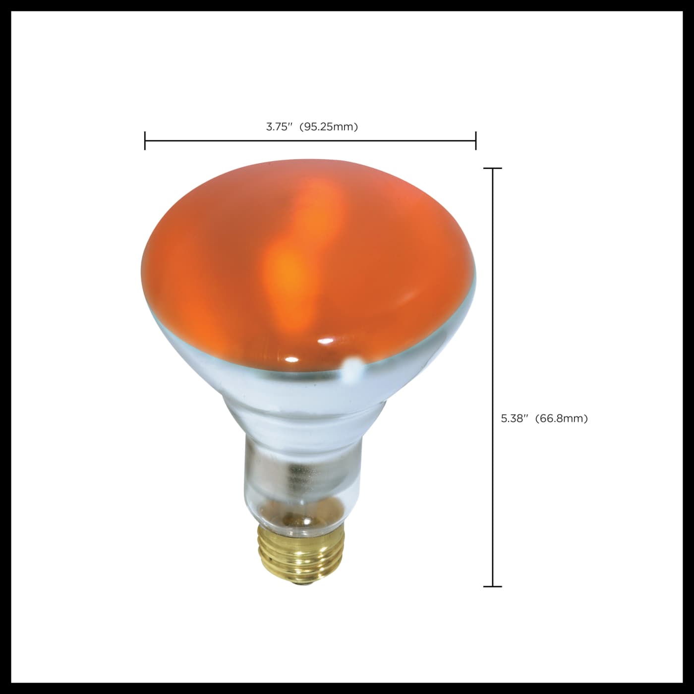 75W BR30 STD AMBER - S3239