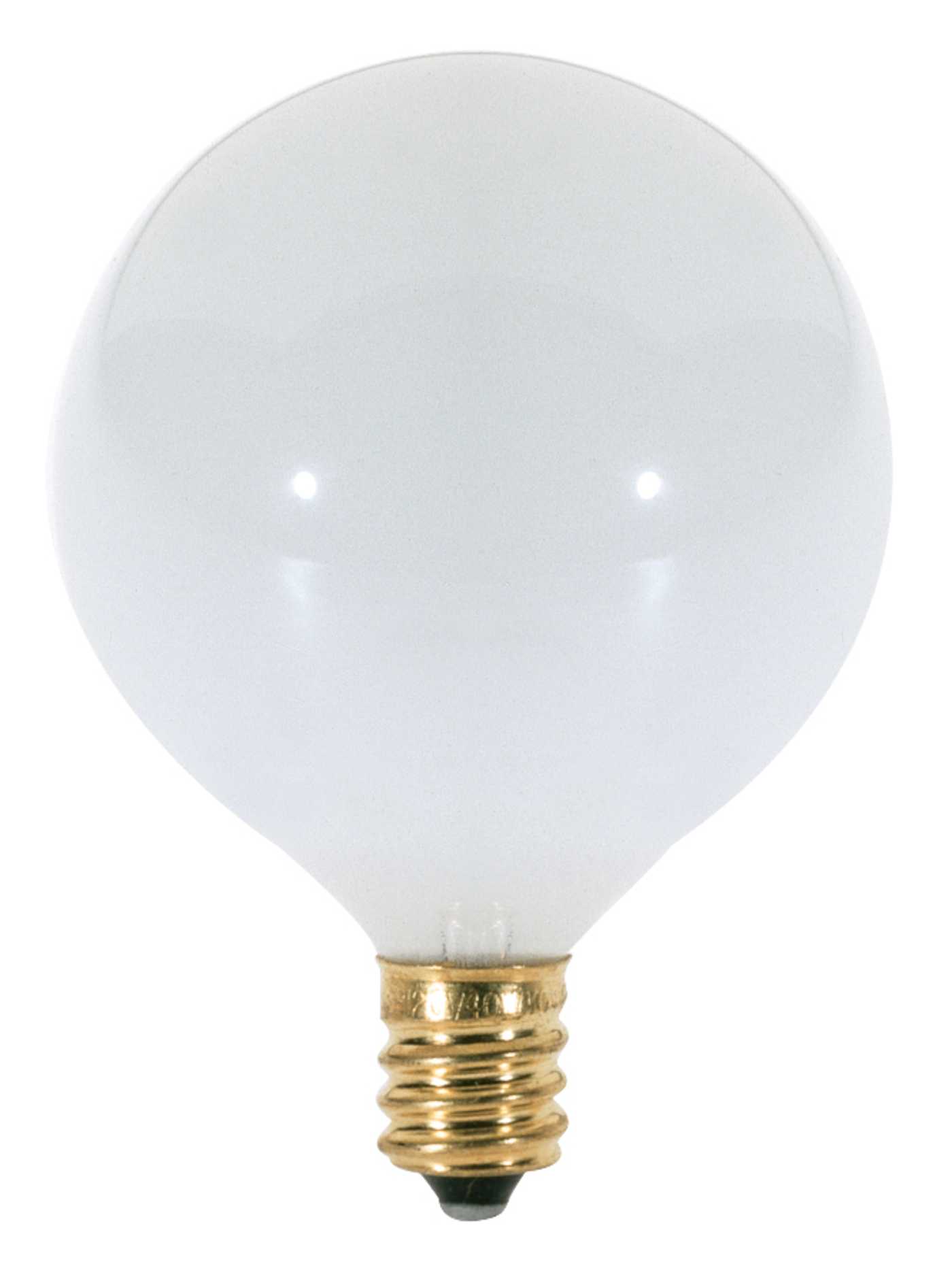 25W G16 1/2 CAND GLOSSY WHITE - S3260