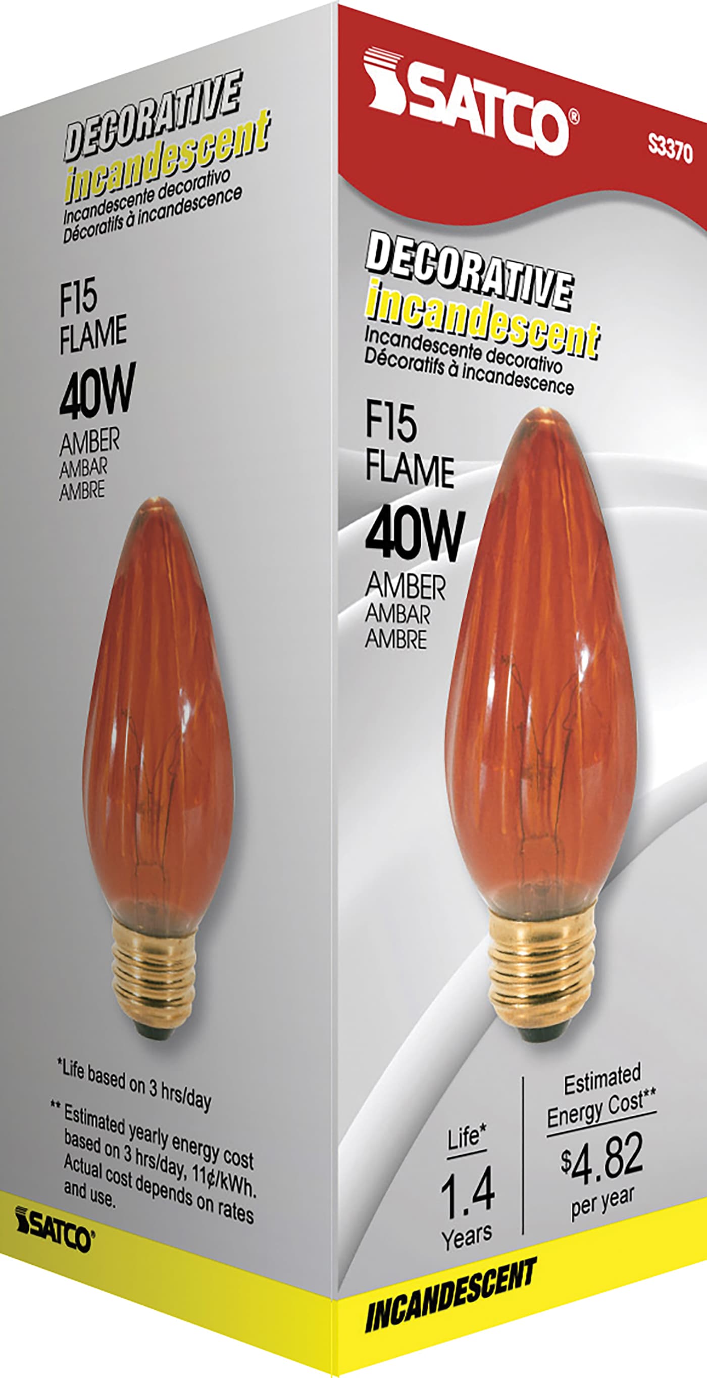 40W F15 STD AMBER - S3370