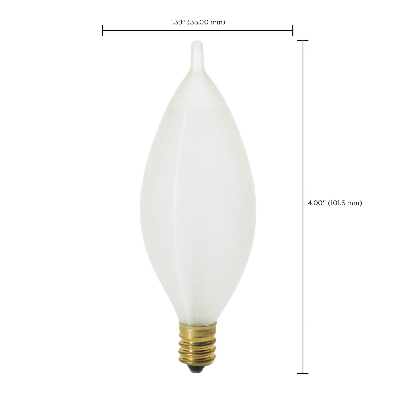 25W C11 SATCO-ESCENT SATIN CB - S3403