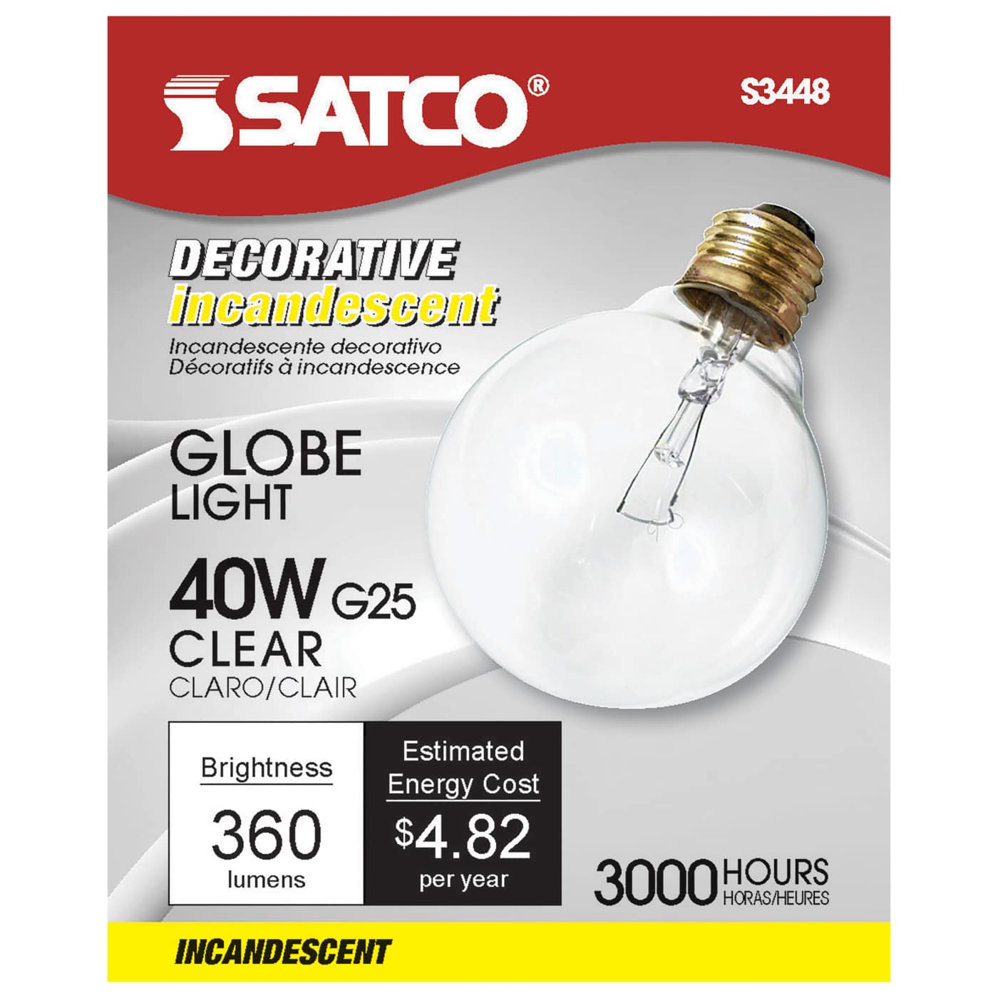 40G25 STD CLR 120V - S3448