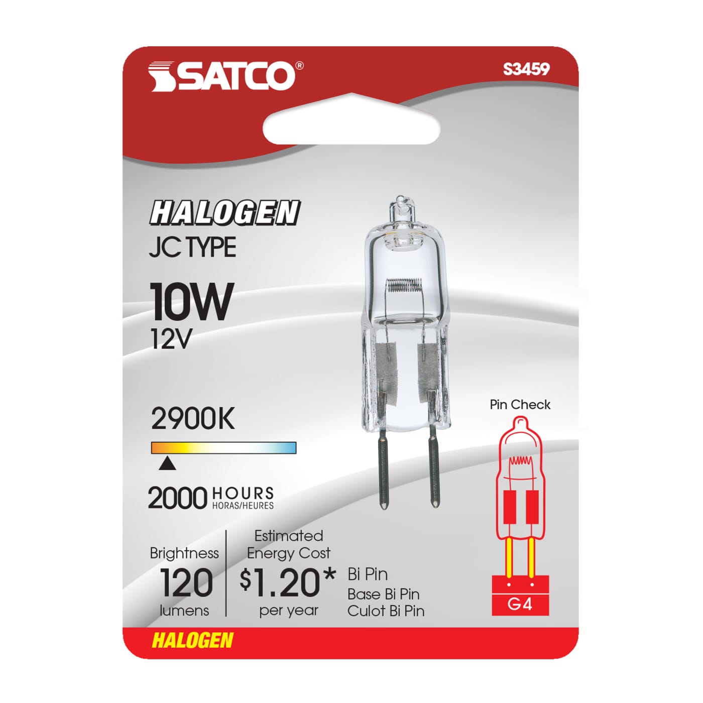 10T3Q/CL 12V. BI PIN CARDED - S3459