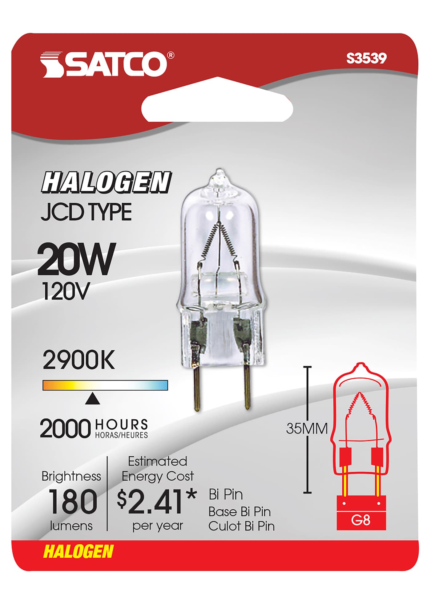 20JCD G8 120V SHORT 35MM - S3539