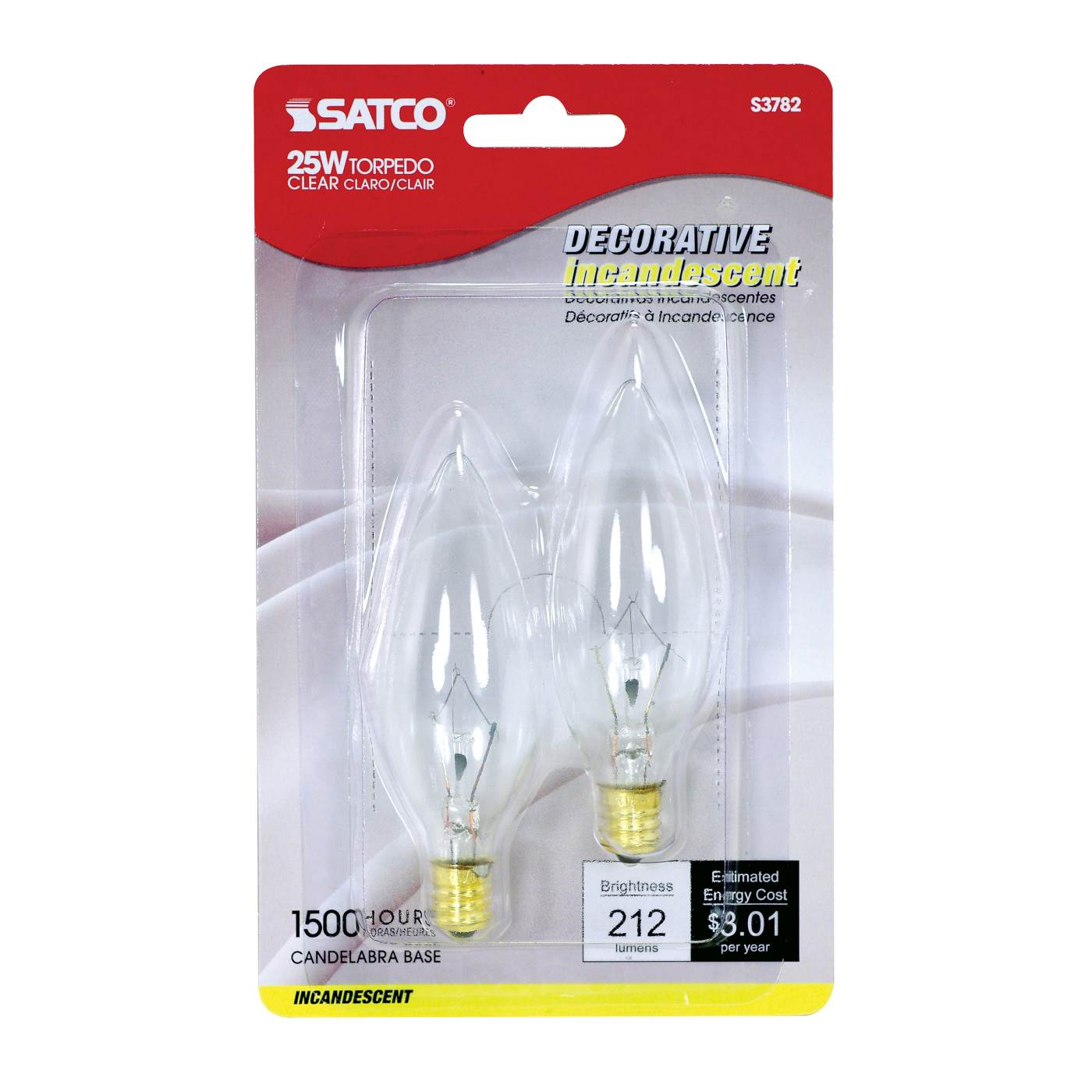 25W TORP CAND CLR - S3782