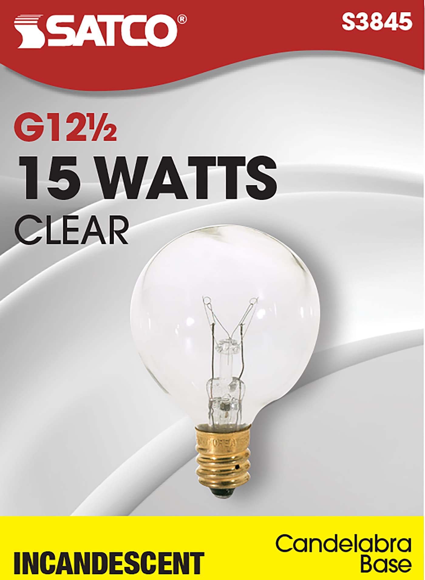 15W G12 CAND. CLEAR - S3845