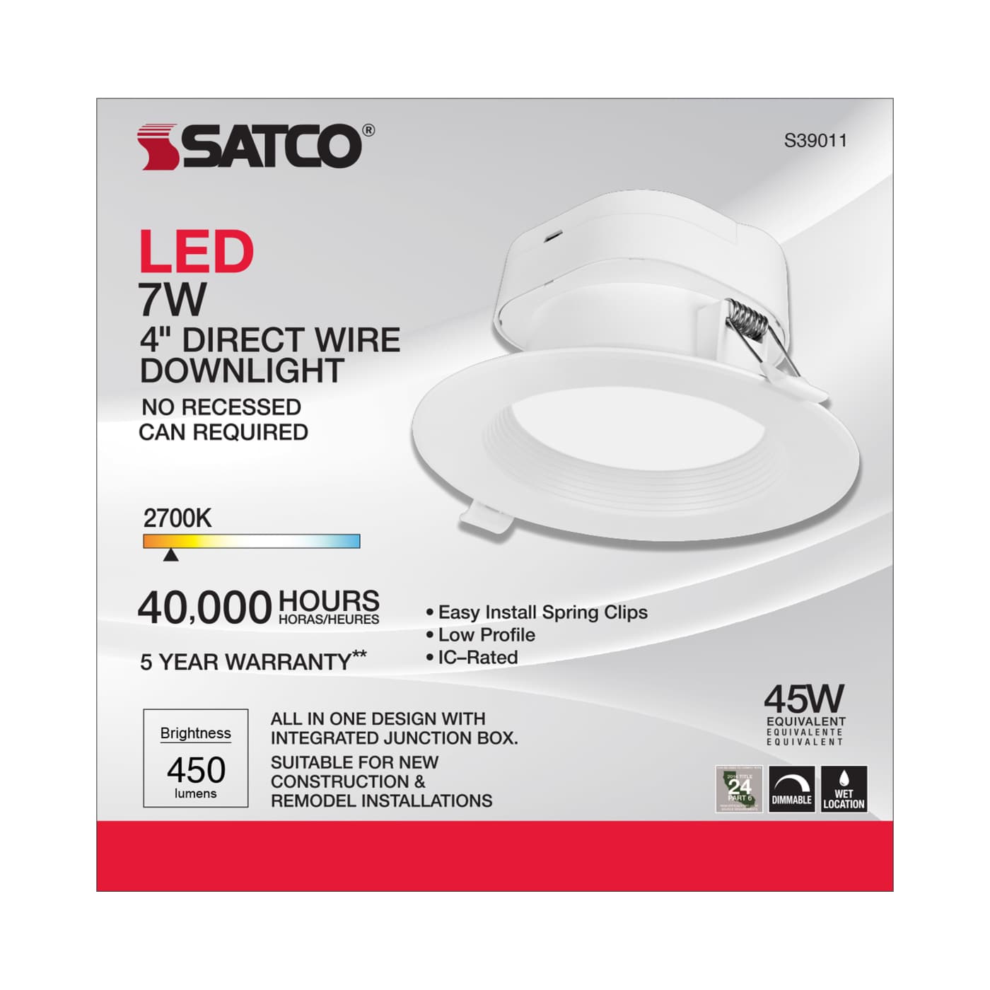 7WLED/DW/RDL/4/27K/120V - S39011