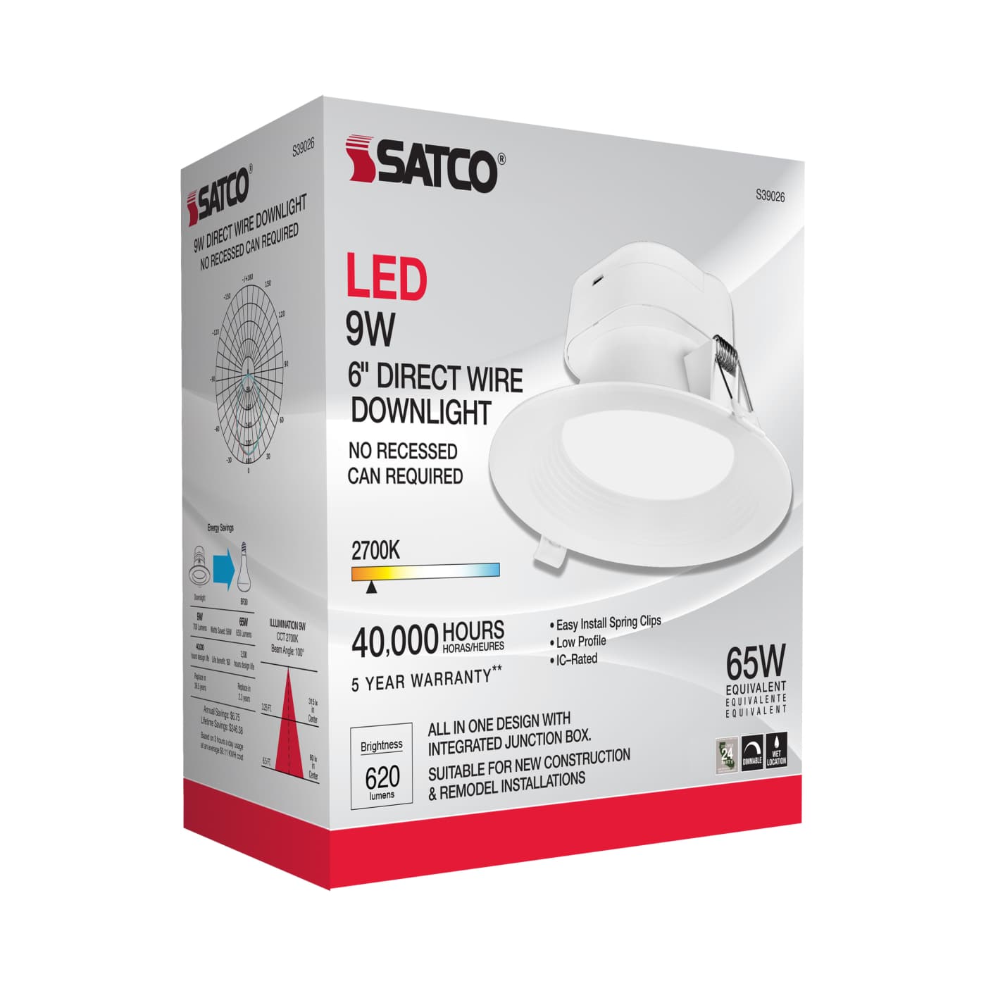 9WLED/DW/RDL/5-6/27K/120V - S39026