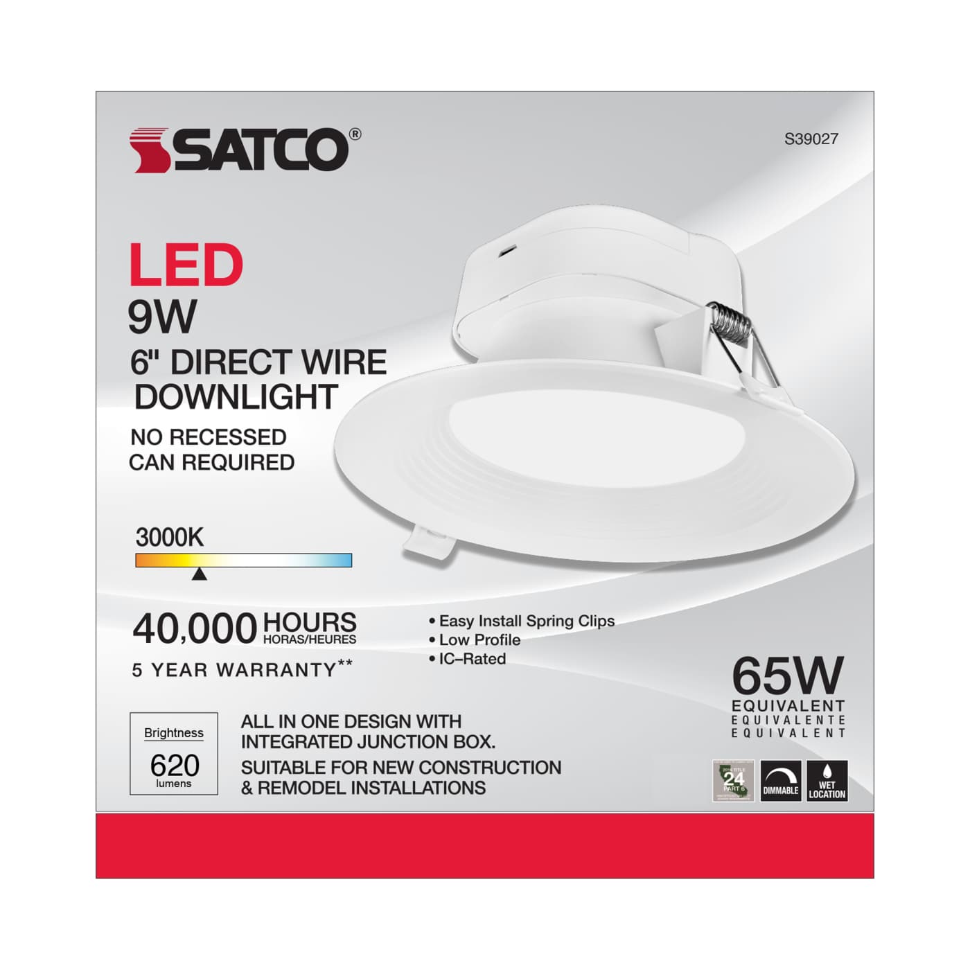 9WLED/DW/RDL/5-6/30K/120V - S39027