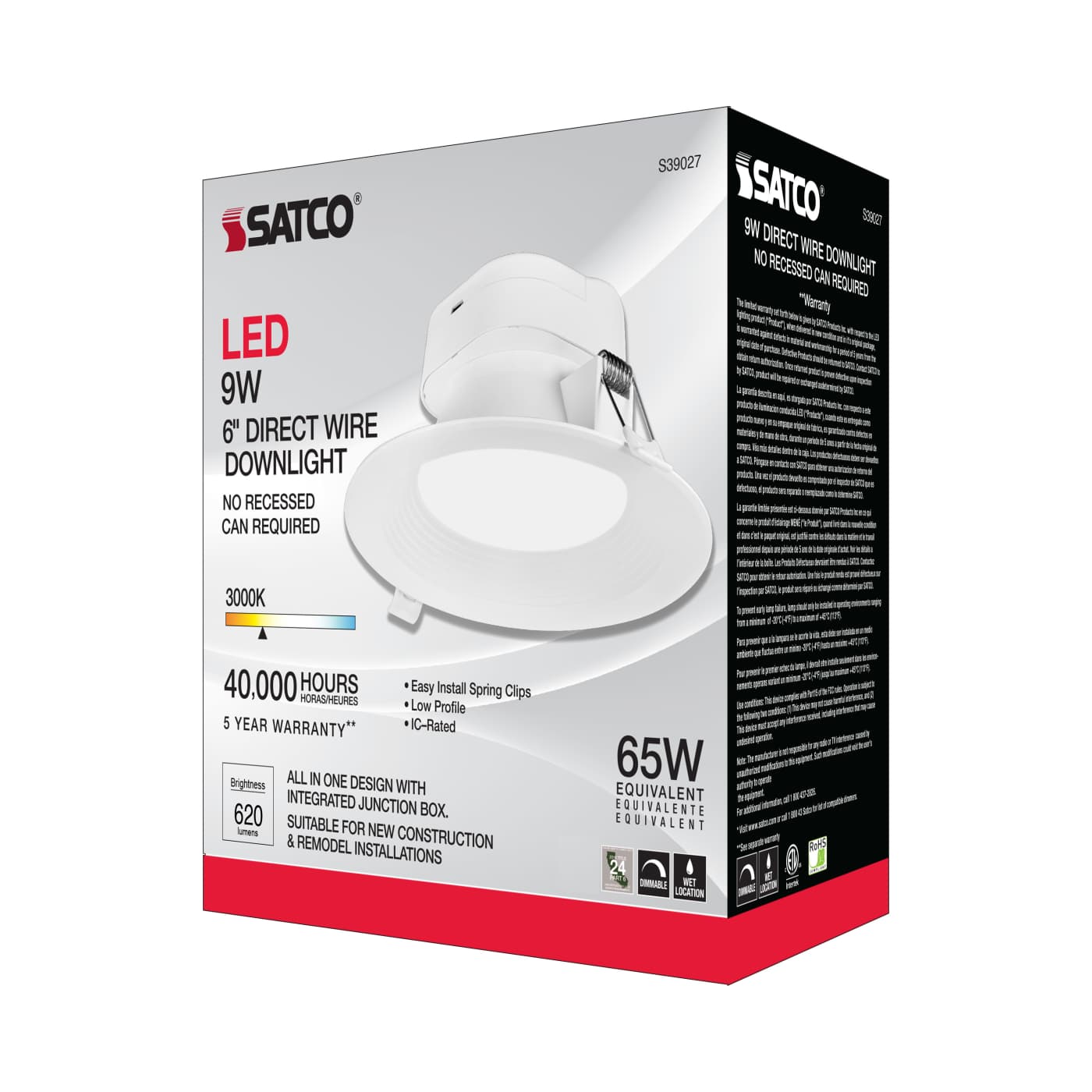 9WLED/DW/RDL/5-6/30K/120V - S39027