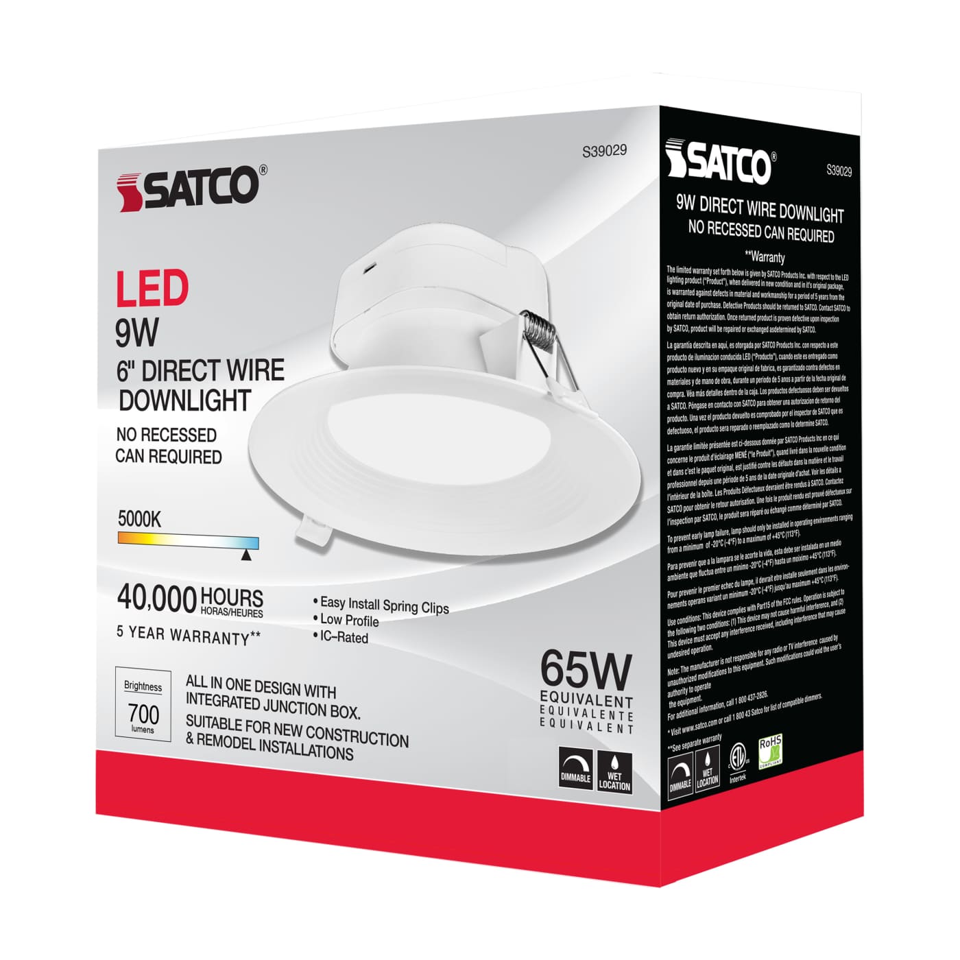 9WLED/DW/RDL/5-6/50K/120V - S39029